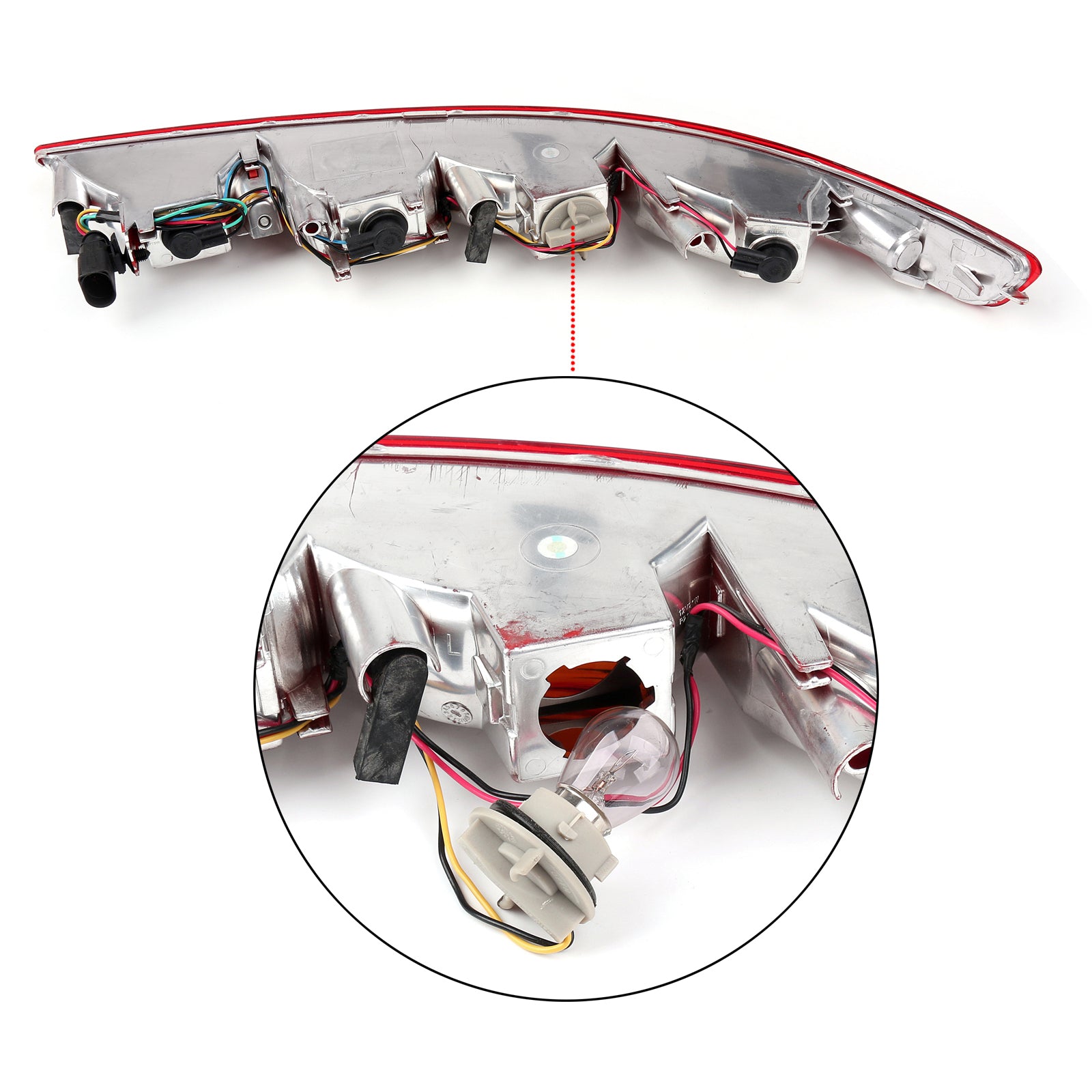 2009-2015 Audi Q5 Left+Right Lower Tail light Lamp Rear Reverse Bumper Light Generic