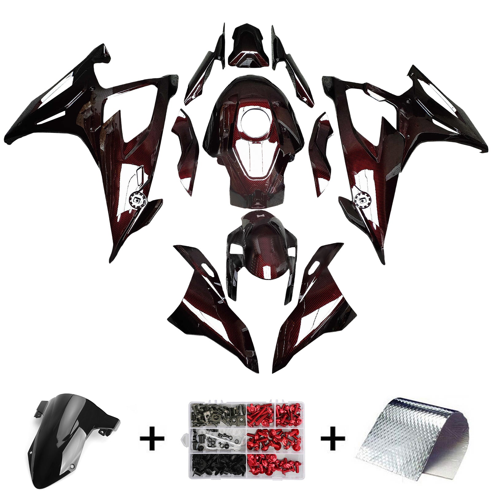2019-2022 BMW M1000RR S1000RR INJECTION KIT FAIRING KIT BODLOW ABS PLASTIQUE