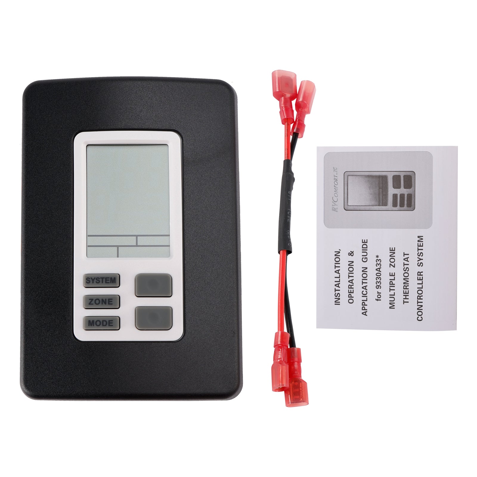 9330A3341 9-serie digitale zonethermostaat 12V zwart