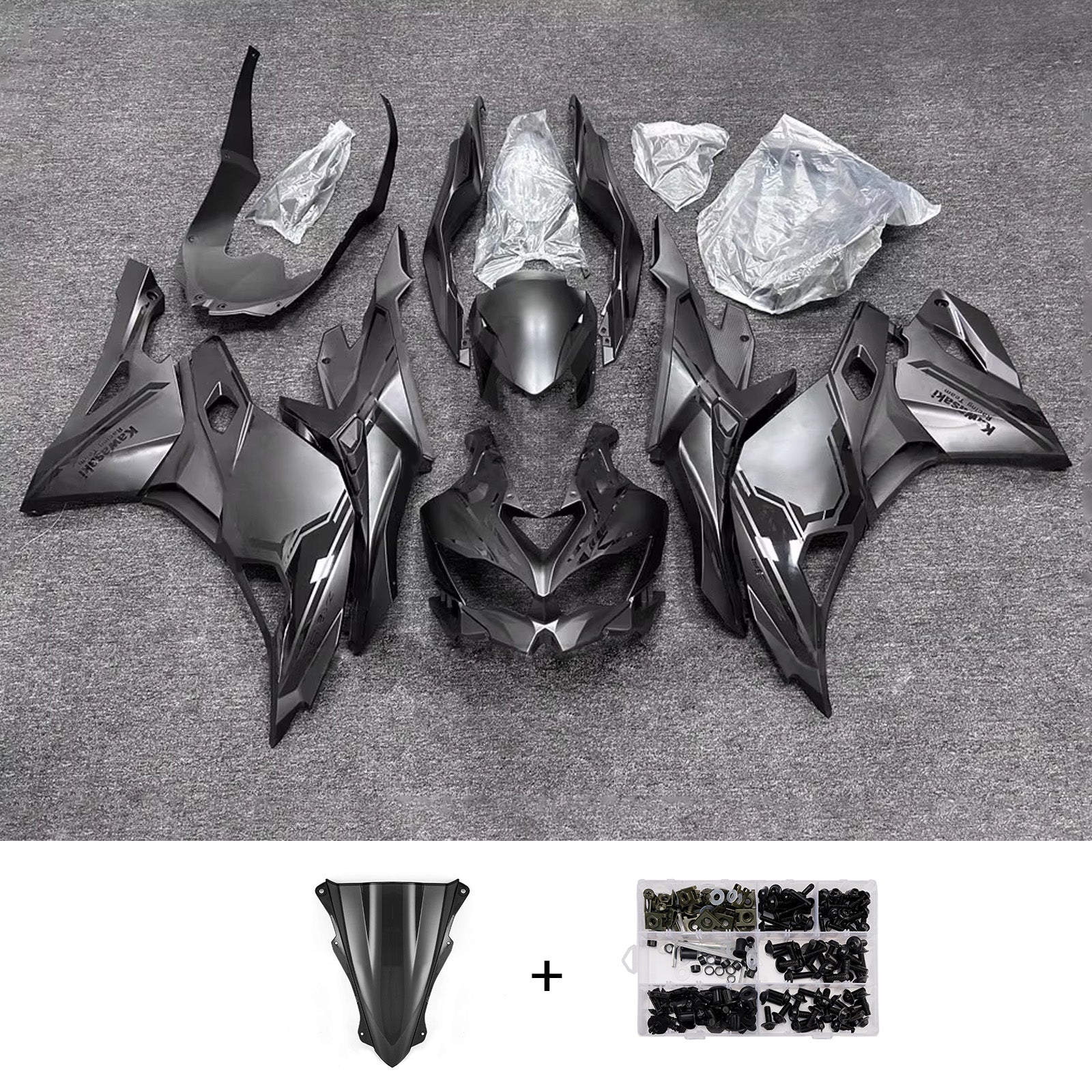 Kit carenatura iniezione adatto per Kawasaki Ninja ZX-25R ZX-4R ZX-4RR 2019-2025