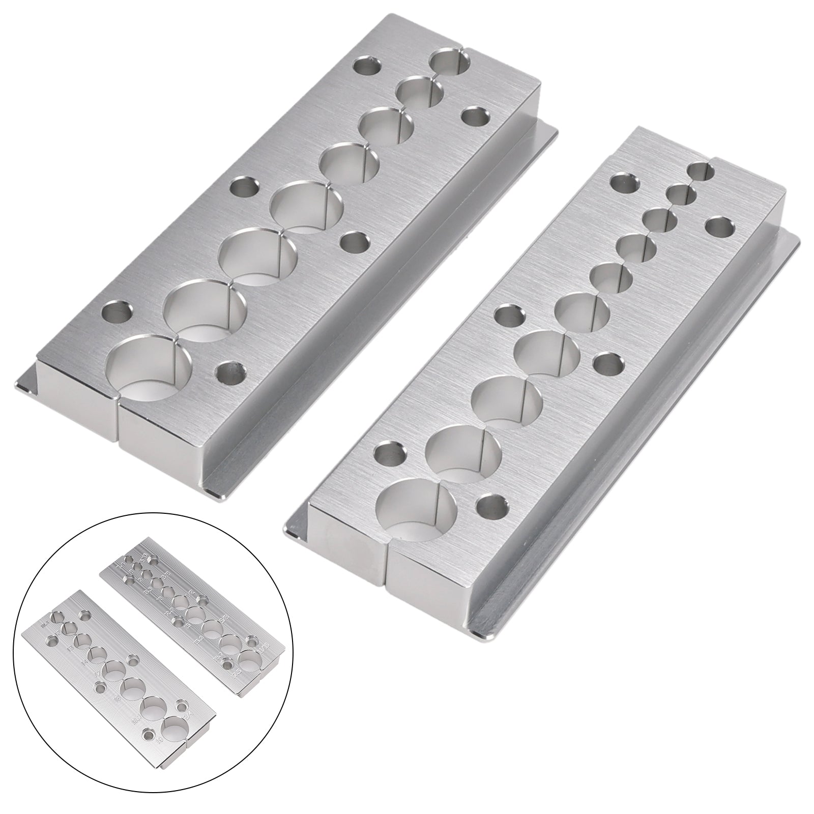 Kit de abrazadera de eje para reconstrucción de eje de tornillo de banco/soporte de varilla, 18 tamaños, 7,4mm-19mm para fox