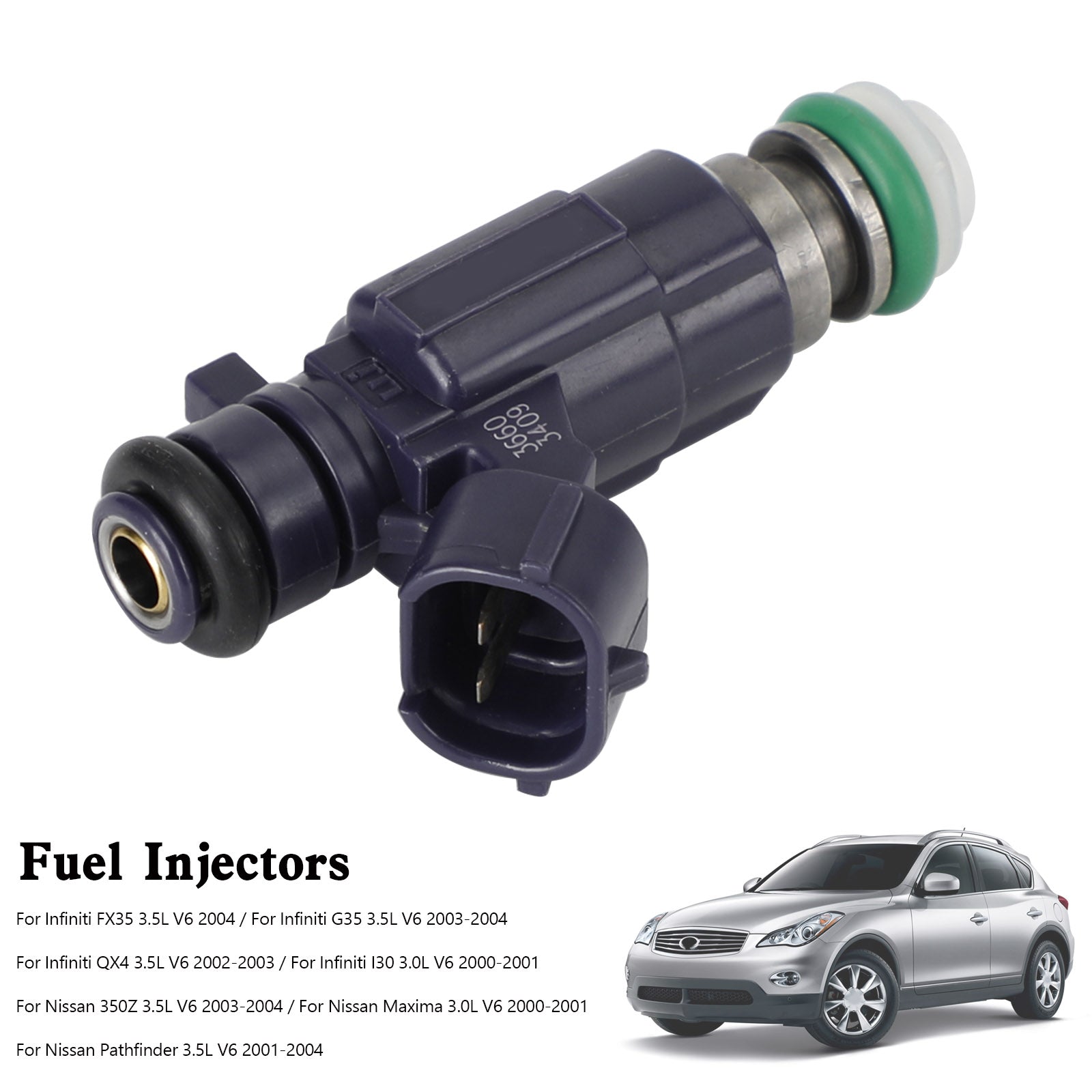 Injecteur de carburant FBJC100, 1 pièce, pour Nissan 350Z 2003-04, Infiniti G35 2003-2004