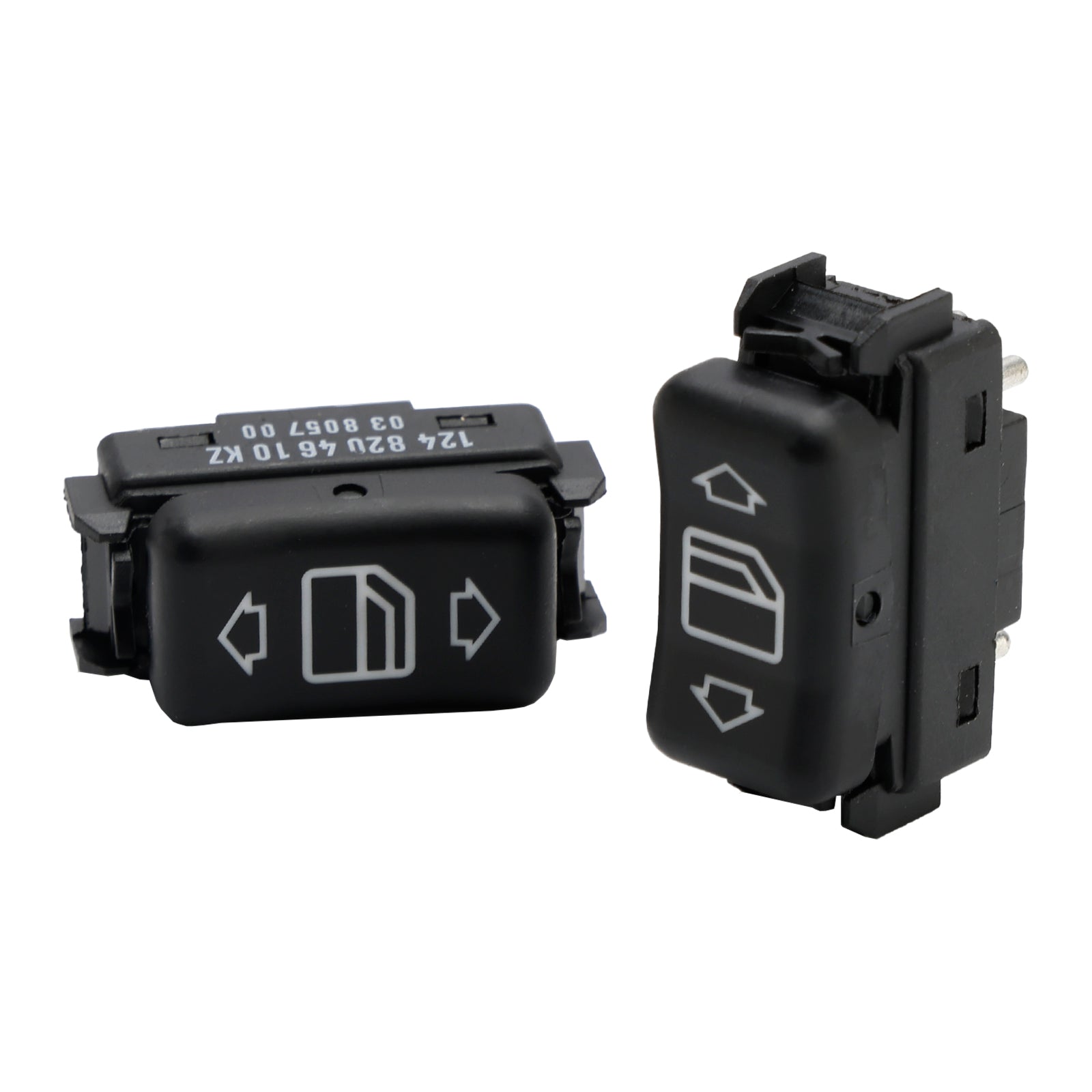 2x Console Elektrisch Raam Schakelaar Voorkant Knop voor Mercedes Benz W124 S126 W190