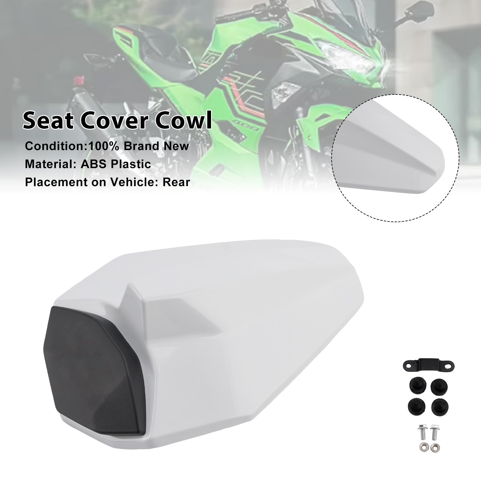 Racing Tail Rear Seat Fairing Cowl for Kawasaki ZX25R ZX4R ZX4RR 20-25