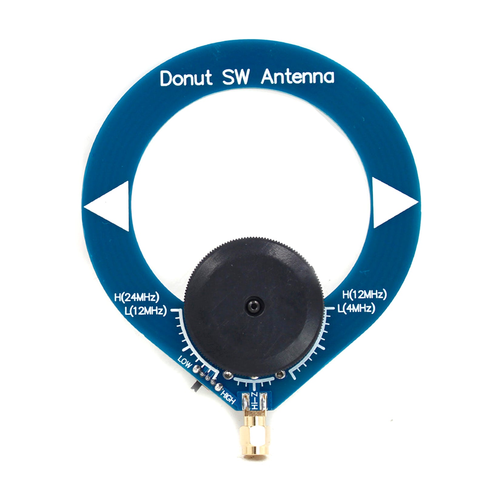 Donut Blue SW HF Antenna Mini Loop Antenna for Malahiteam DSP DSP2 Receiver