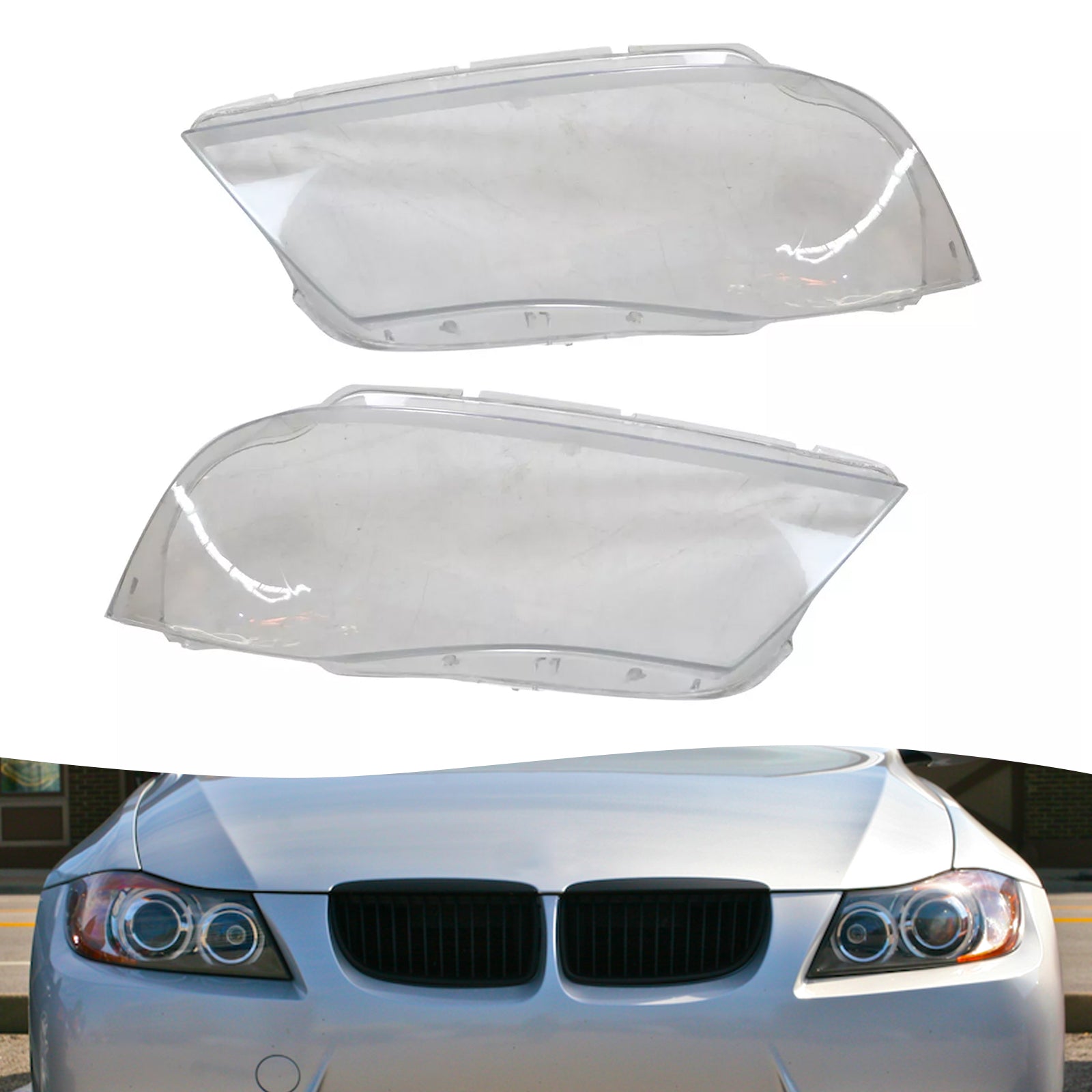 2005-2012 BMW 3 E90 E91 Sedan 2 STKS Xenon Koplamp Koplamp Clear Lens Cover