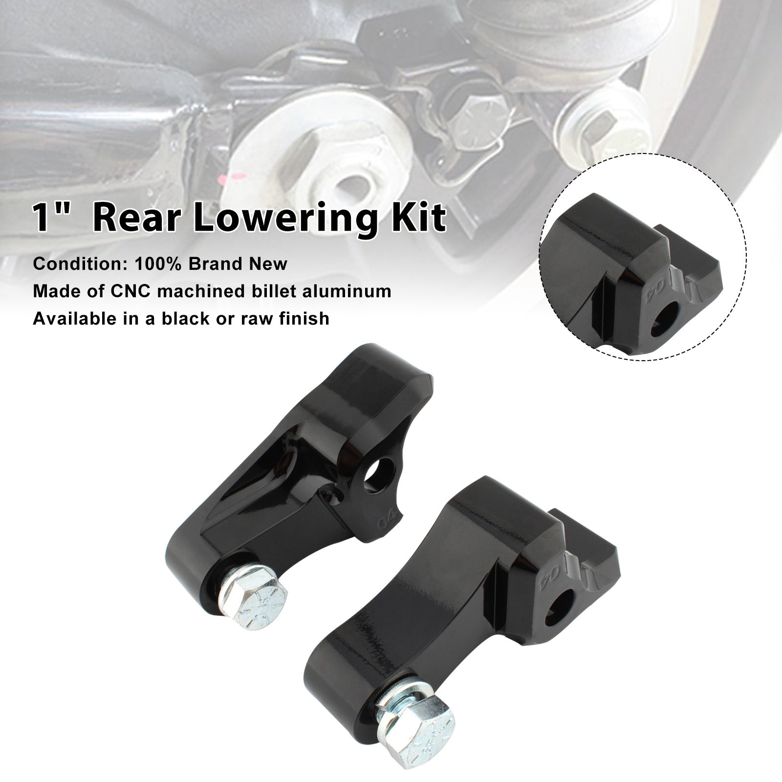 1"  Rear Lowering Kit Fit For Touring FLHX FLHR FLHT Electra Glide 2009-2025