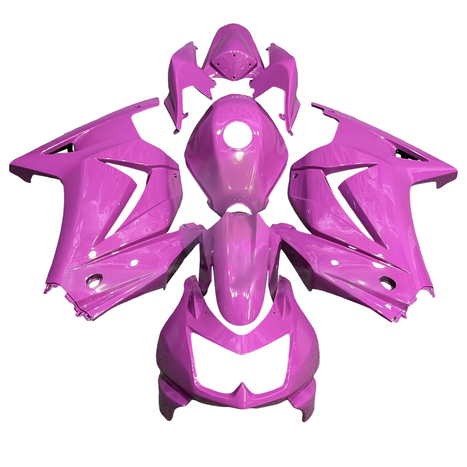 Injeksjon Fairing Kit Bodywork Plast Abs Fit for Kawasaki Ex250 Ninja250r 2008-2012