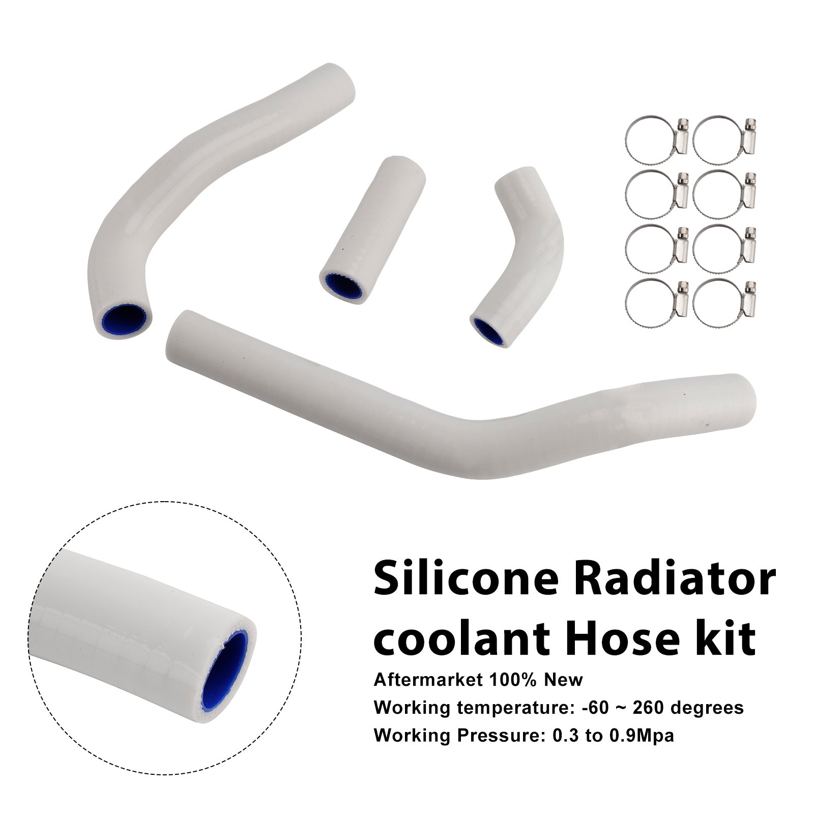 Silicone Radiator coolant Hose kit Fit For Honda CRF450R RX RWE 21-25