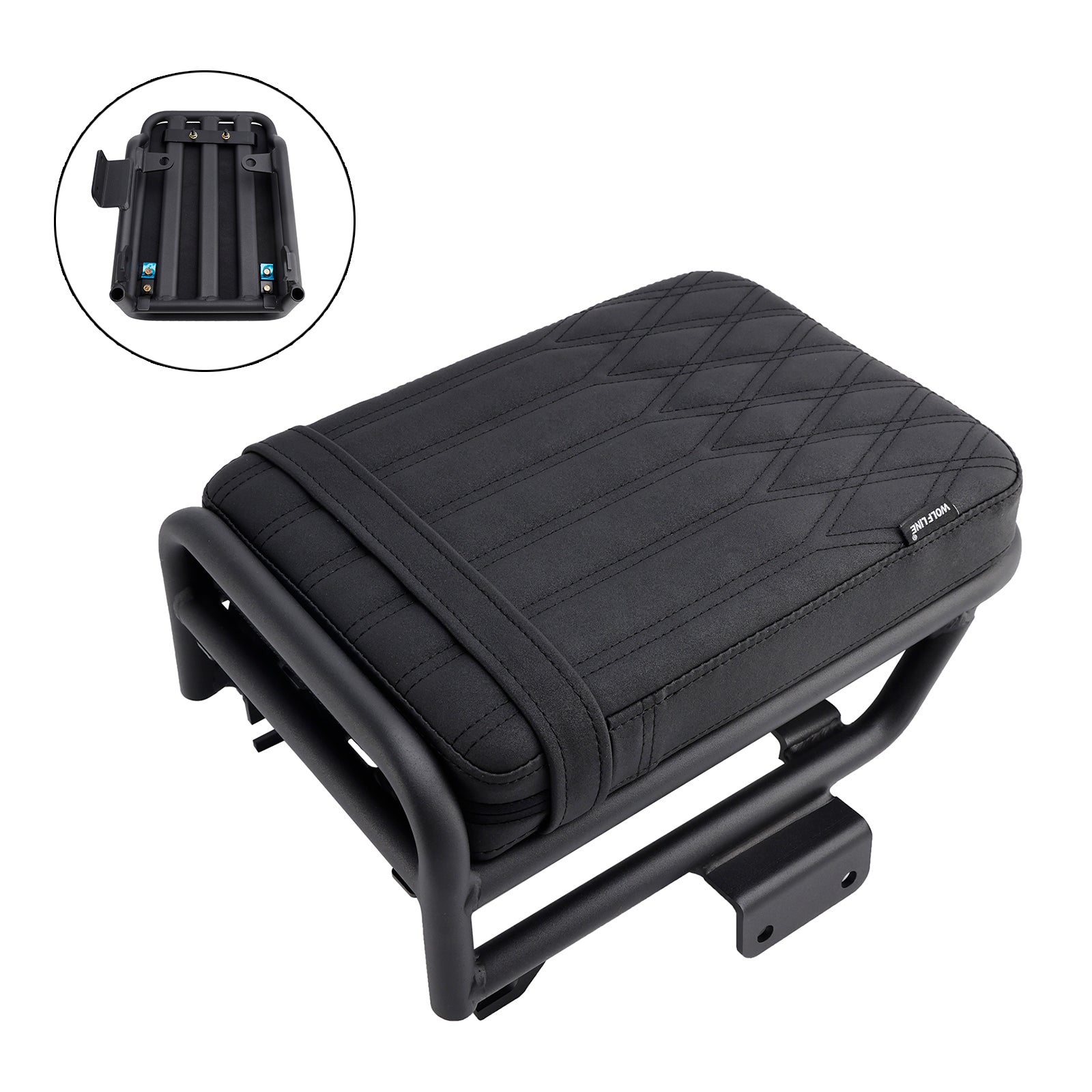 2020-2023 Honda Ct125 Huntercub Rear Passenger Seat Pillion Saddle Flat Blacka