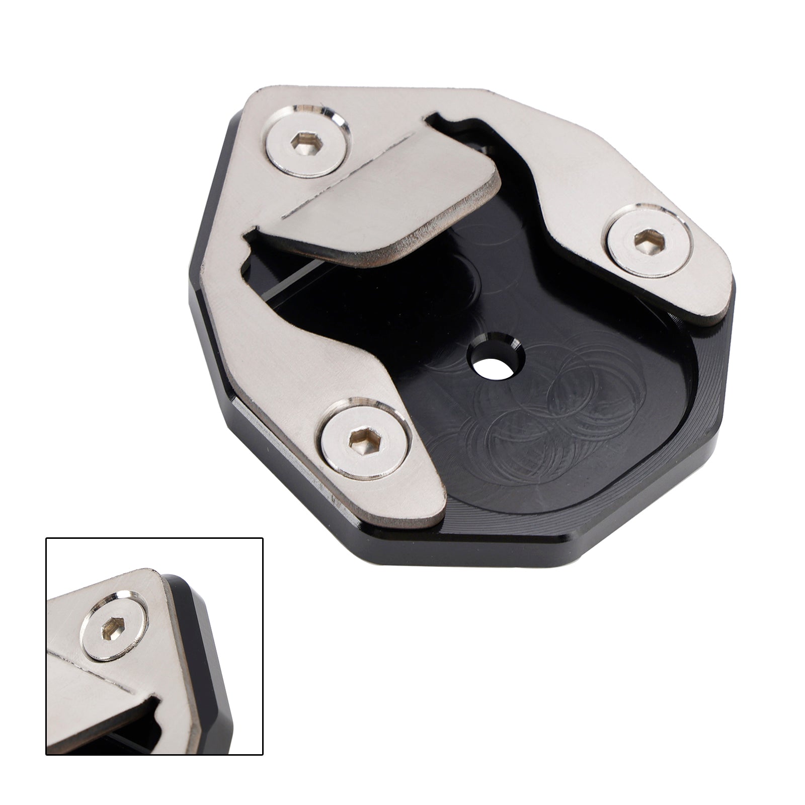 Kickstand Forstørrende platepute Fit for Himalayan 2018-2023 SCRAM 411 2021-2023