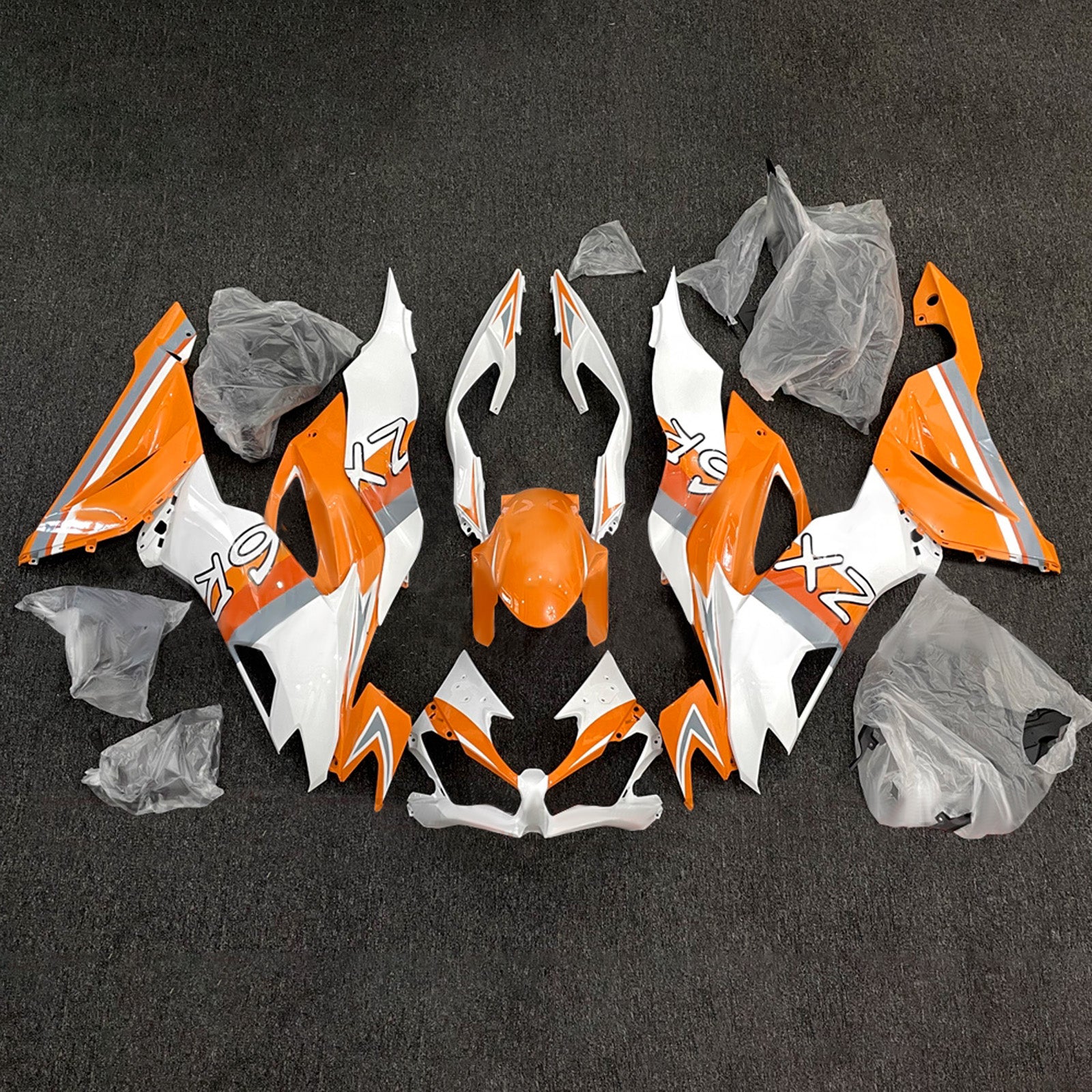 Injection Fairing Kit Bodywork Plastic ABS fit For Kawasaki ZX6R 2019-2023