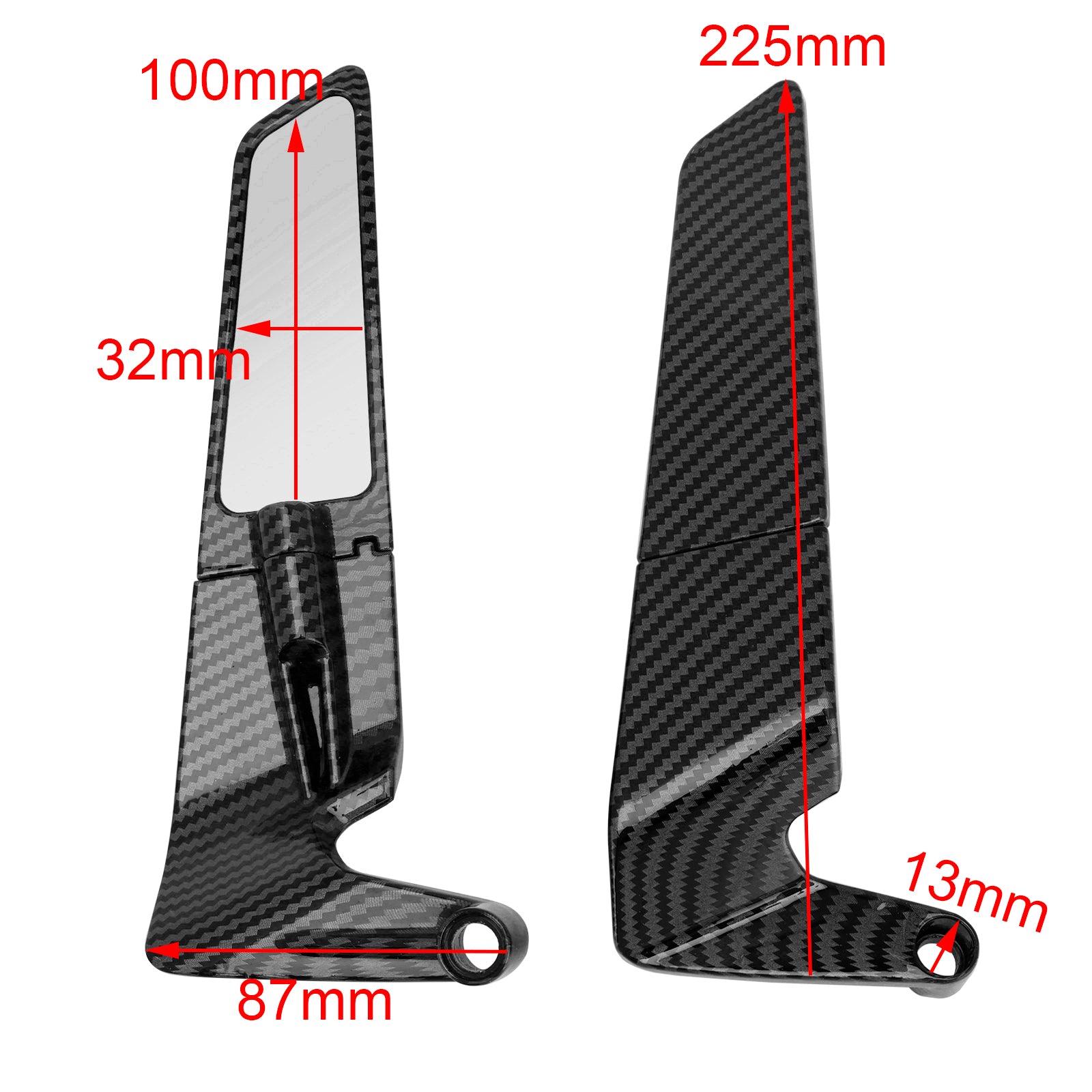 Miroirs d'aile en aluminium pour MV Agusta Brutale 800/1000/RR 2013-2023