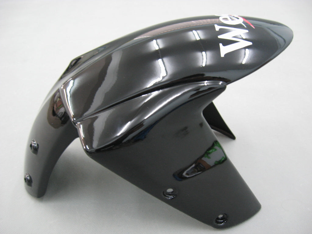 2007-2008 Kawasaki ZX6R ZX636 Amotopart Fairings Black White West Ninja Racing Customs Fairing