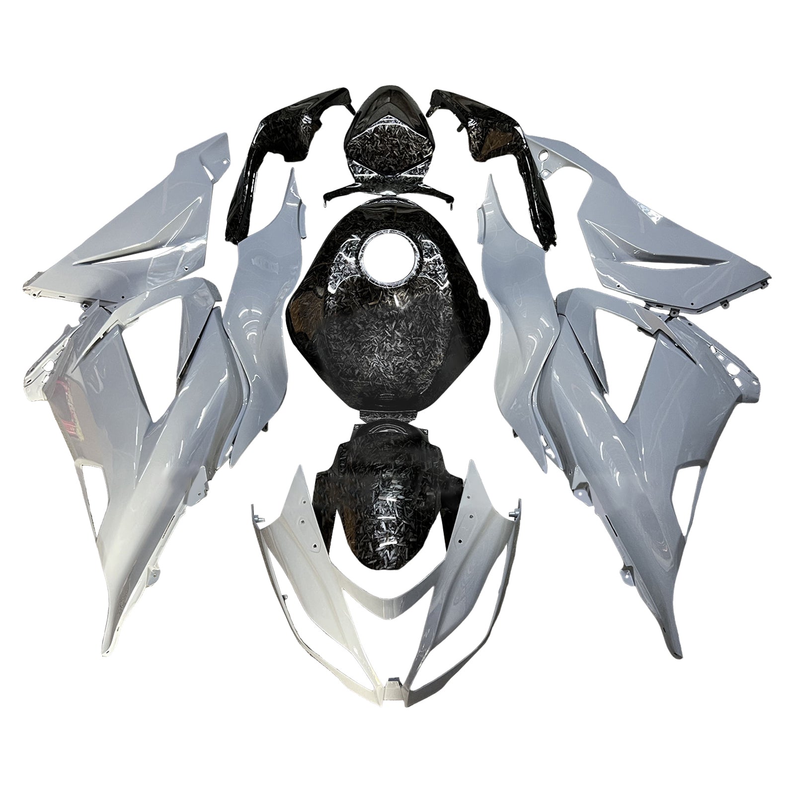 Injeksjon Fairing Kit Bodywork Plast Abs Fit for Kawasaki ZX6R 636 2013-2018