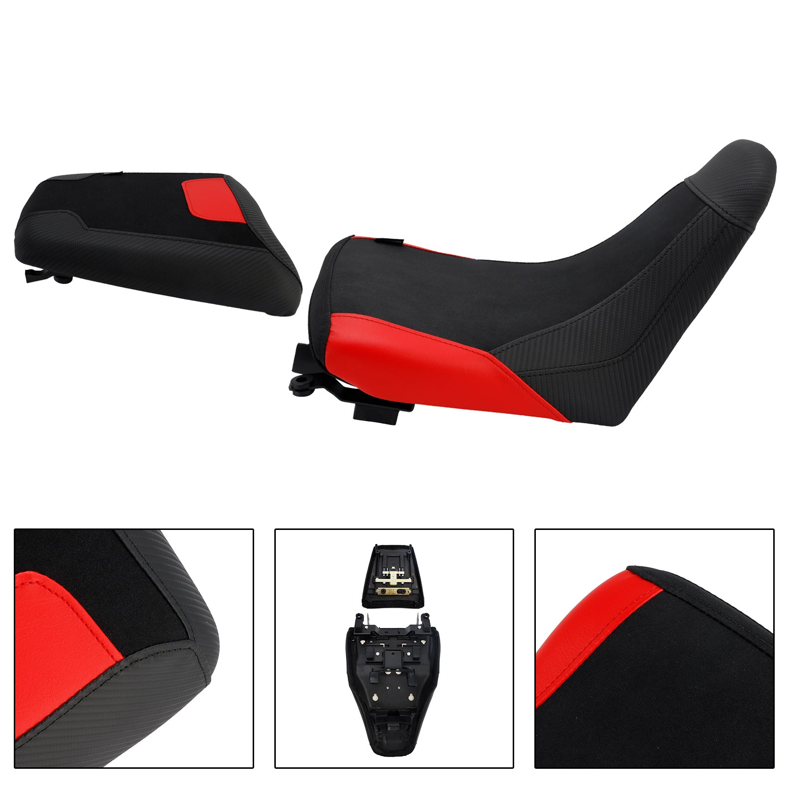 Driver&Passenger Seat Lower Cushion Red For Suzuki V-Strom Dl1050 2023-2025
