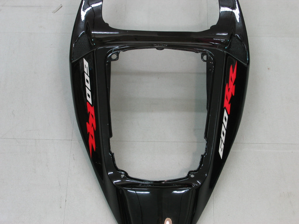 2005-2006 Honda CBR 600 RR zwart en zilver CBR Racing stroomlijnkappen algemeen