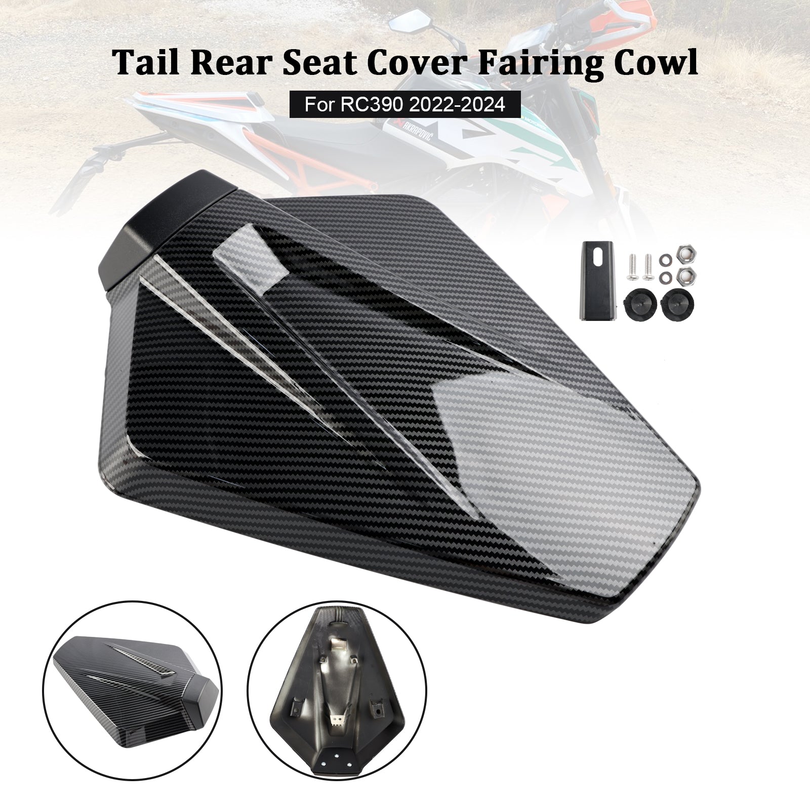 Tail Rear Seat Cover Fairing Cowl For RC390 2022-2024