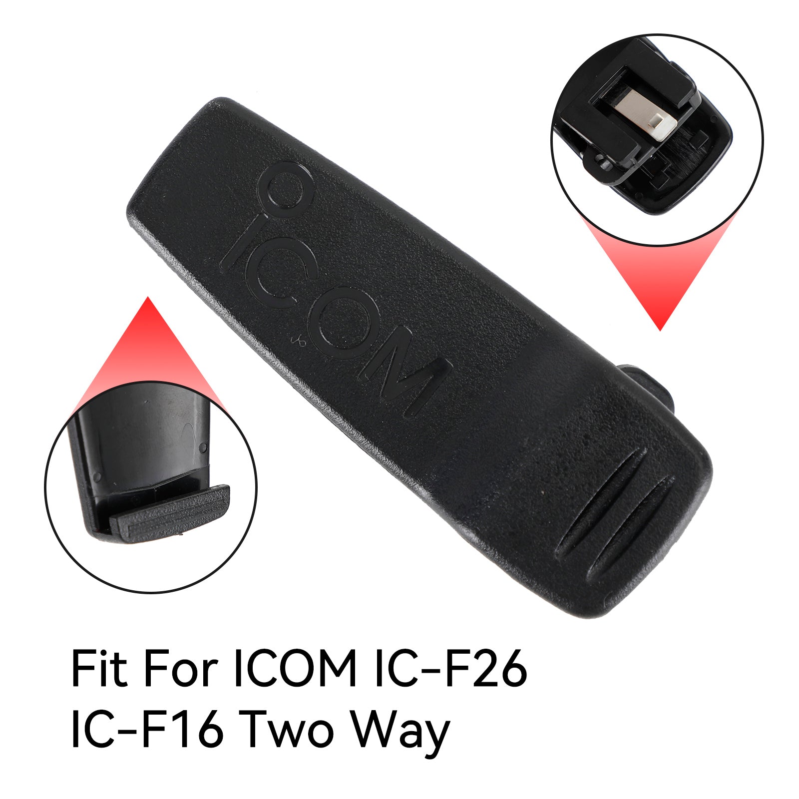 1X Walkie Talkie Two Way Radio Communicator Belt Clip Fit For ICOM IC-F26 IC-F16