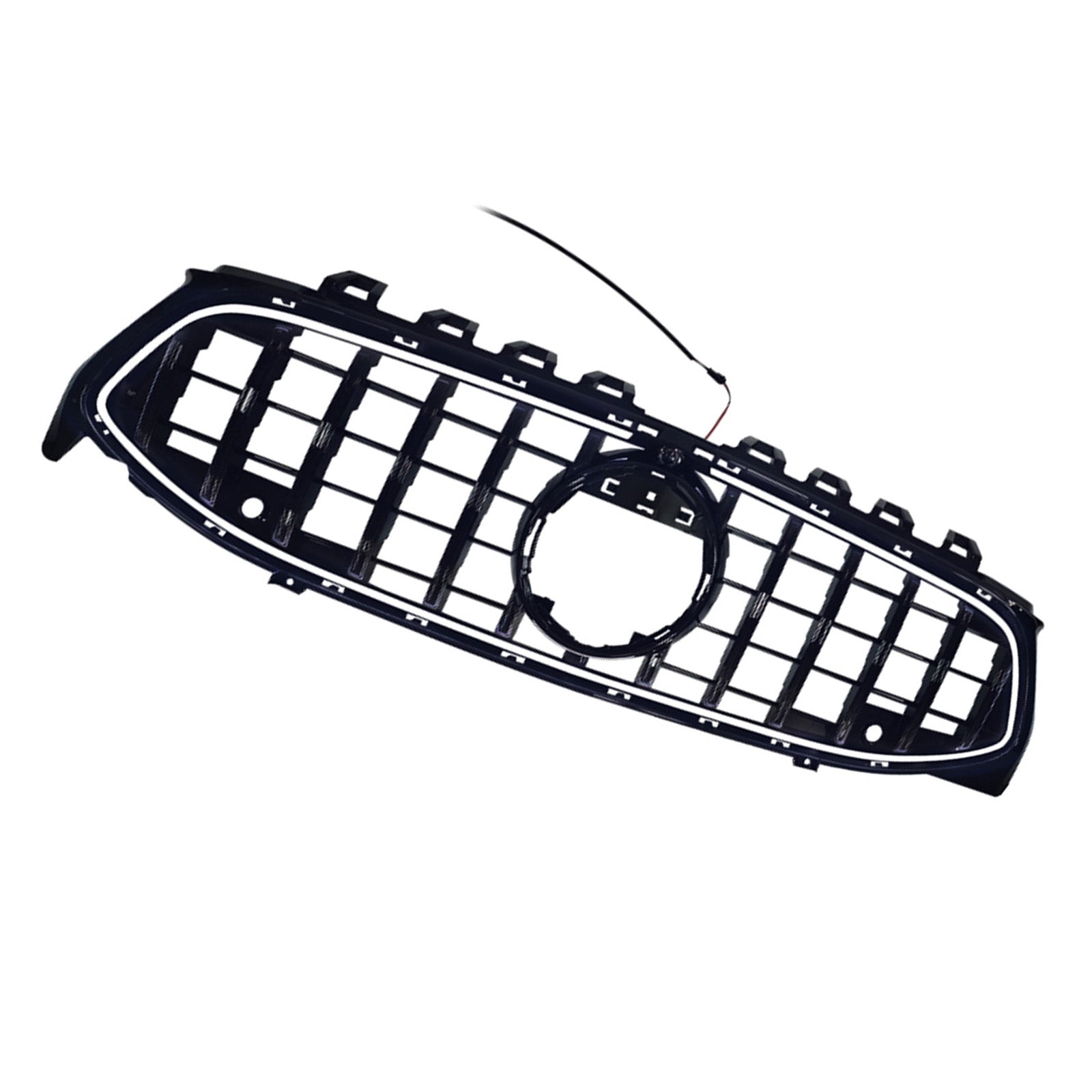 Black Front Bumper Grille Grill Fit Mercedes CLA-Class W118 C118 2020-2024 GT