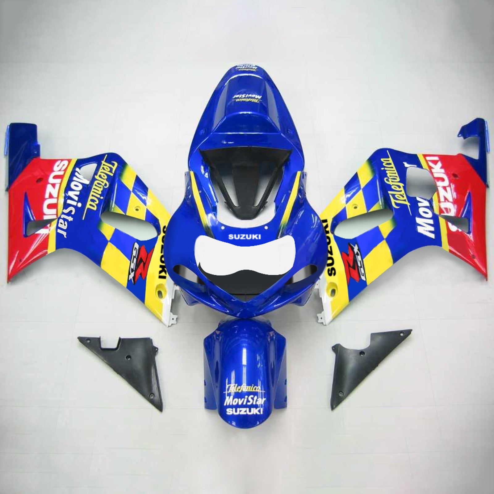 2001-2003 Suzuki GSXR750 K1 Kit de carénage injection AMOTOPART BORDSWORD PLASTIQUE ABS # 107