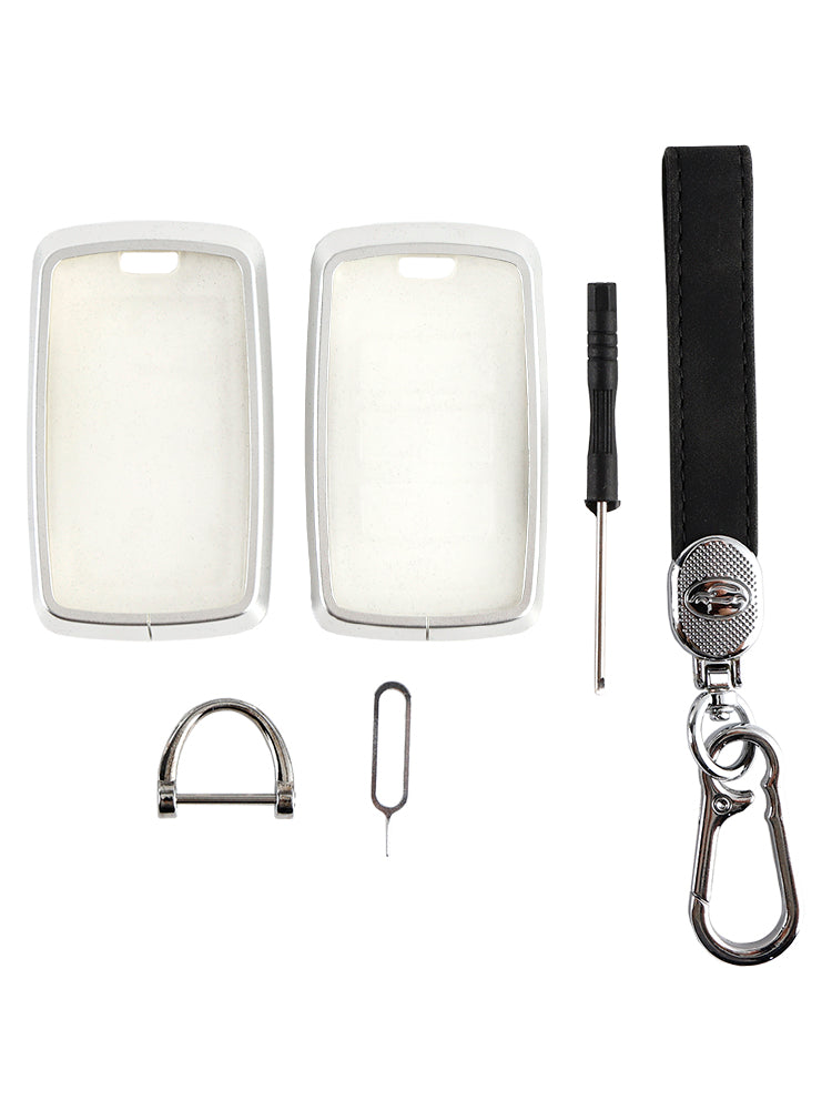 Alliage en aluminium TPU Soft Film Car Key Black Case Black Caxe pour Land Rover