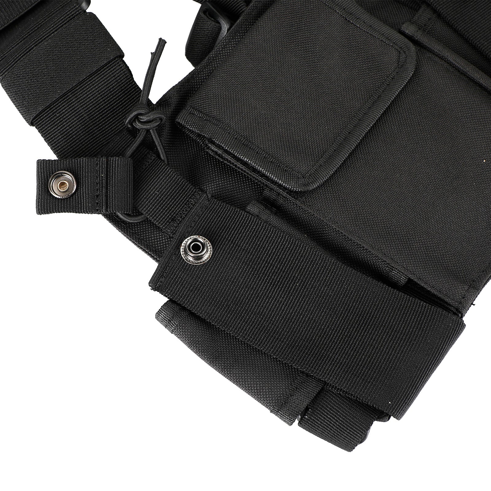 New Tactical Black Multifunctional Chest Harness Bag for Field Operations Radio