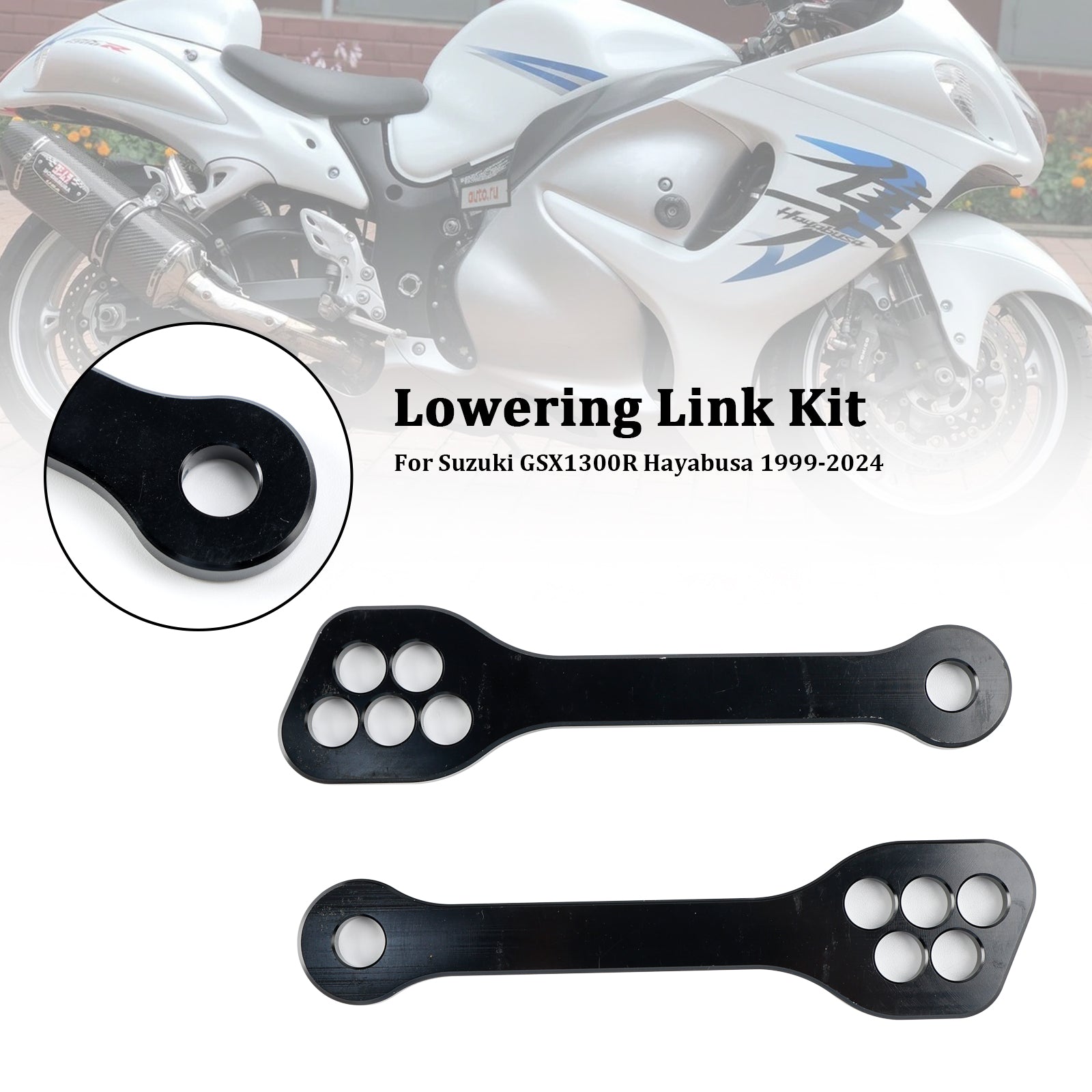 Kit de maillons de réglage d'abaissement de suspension Suzuki Hayabusa GSX1300R 1999-2024