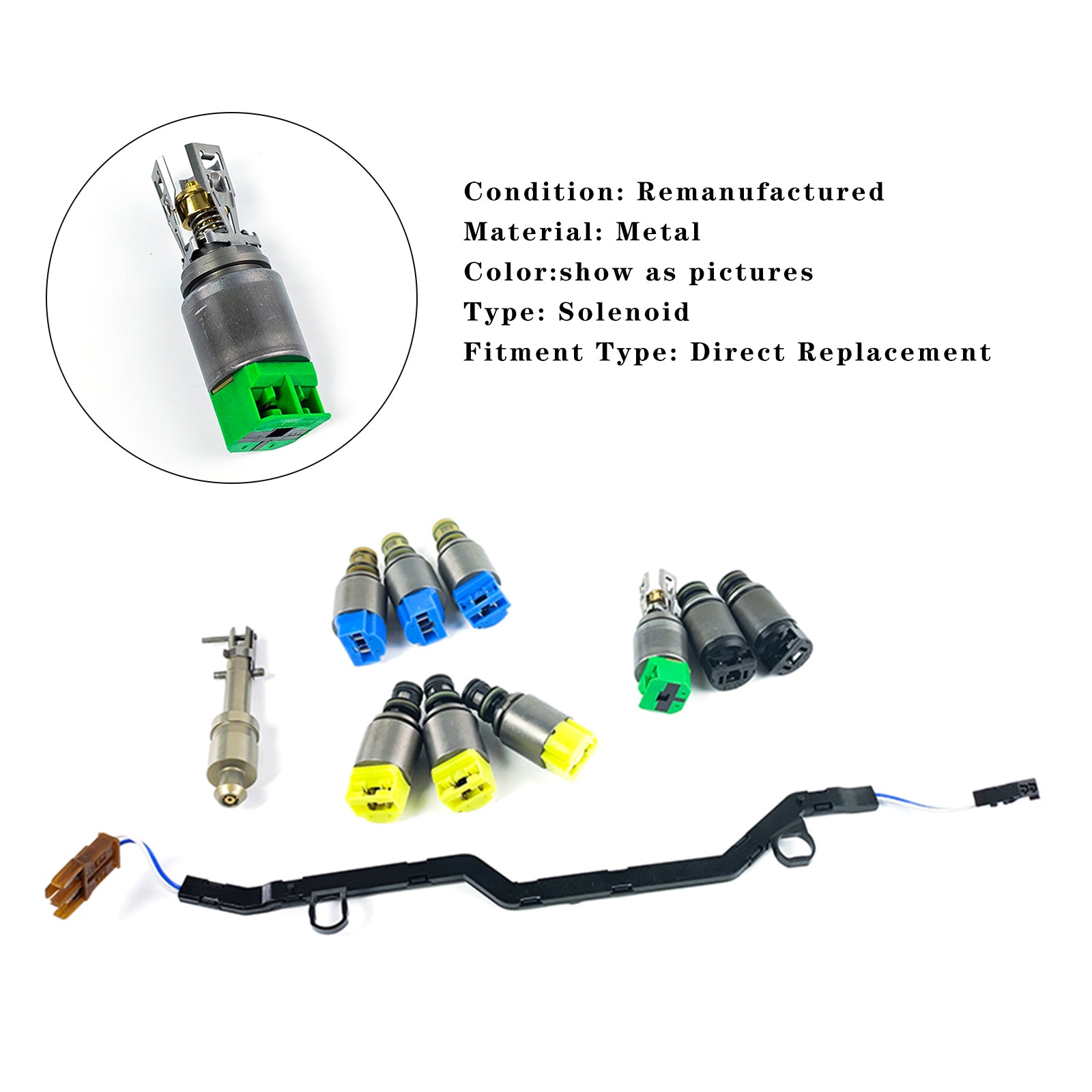 2007-2008 BMW Alpina B7 9PCS 6HP26 6HP28 6HP32 Solenoide de transmisión