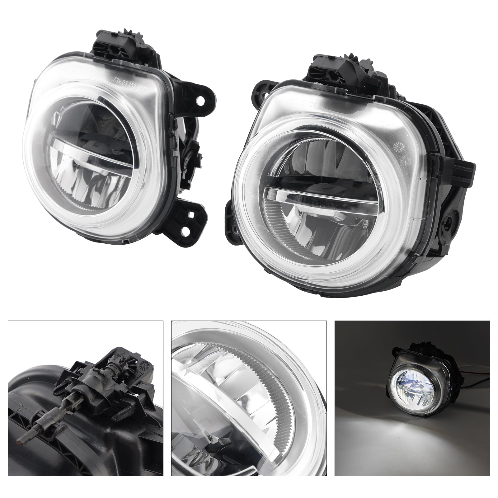 Pár LED predné hmlové svetlá pre BMW X3 F25 X4 F26 X5 F15 X6 F16 63177317252