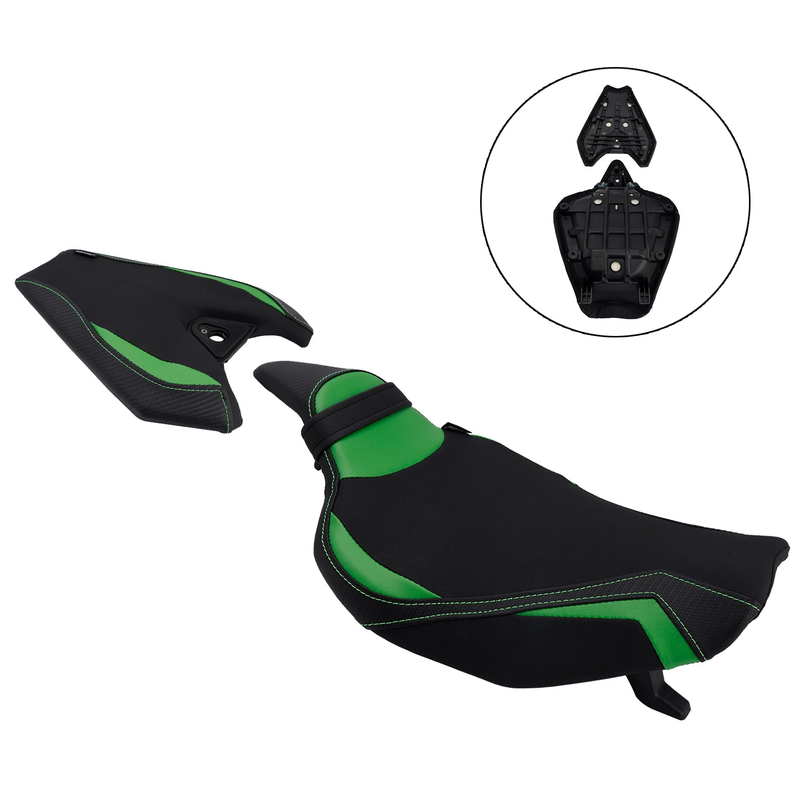 Lower Front W/ Rear Seat Driver Pillion Green1 For Kawasaki Z1000 2014-2025 2024