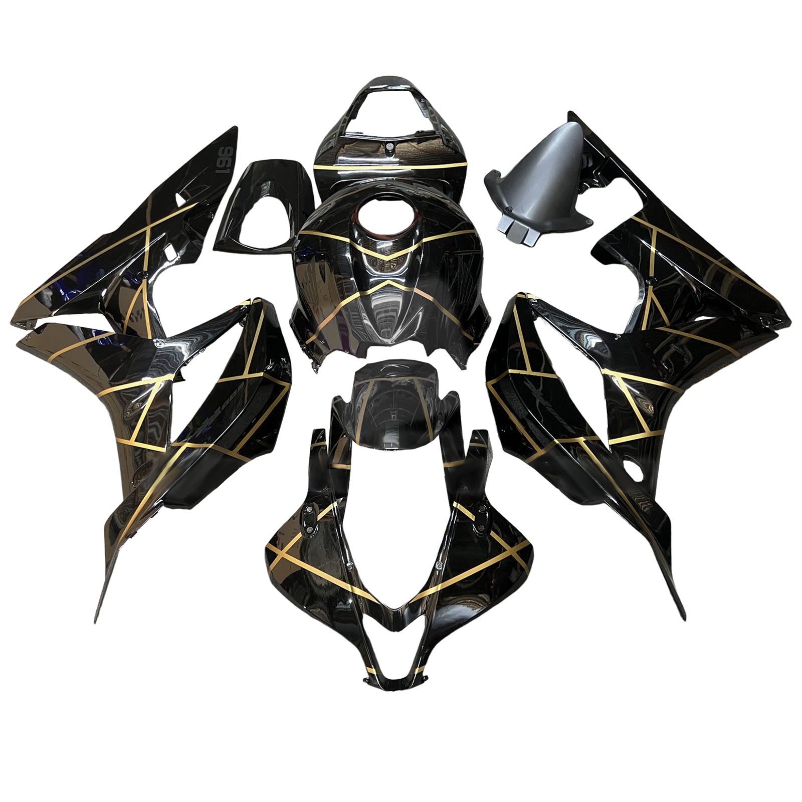 Injektionsmässa Kit Bodywork Plastic ABS för Honda CBR600RR 2009-2012 F5