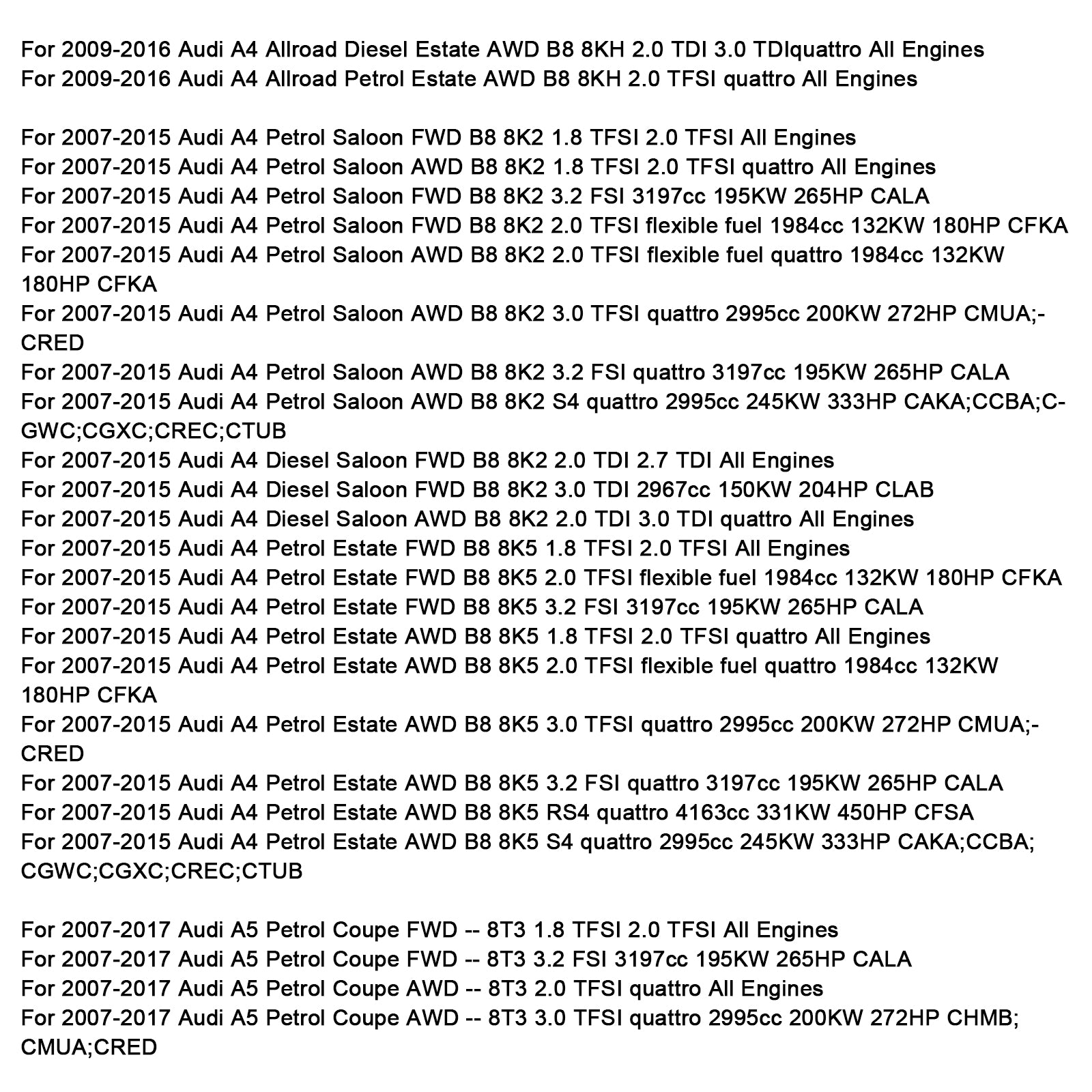 2007-2015 Audi A4 Strålkastare Justeringssensor Bak Vänster 8K0941309D