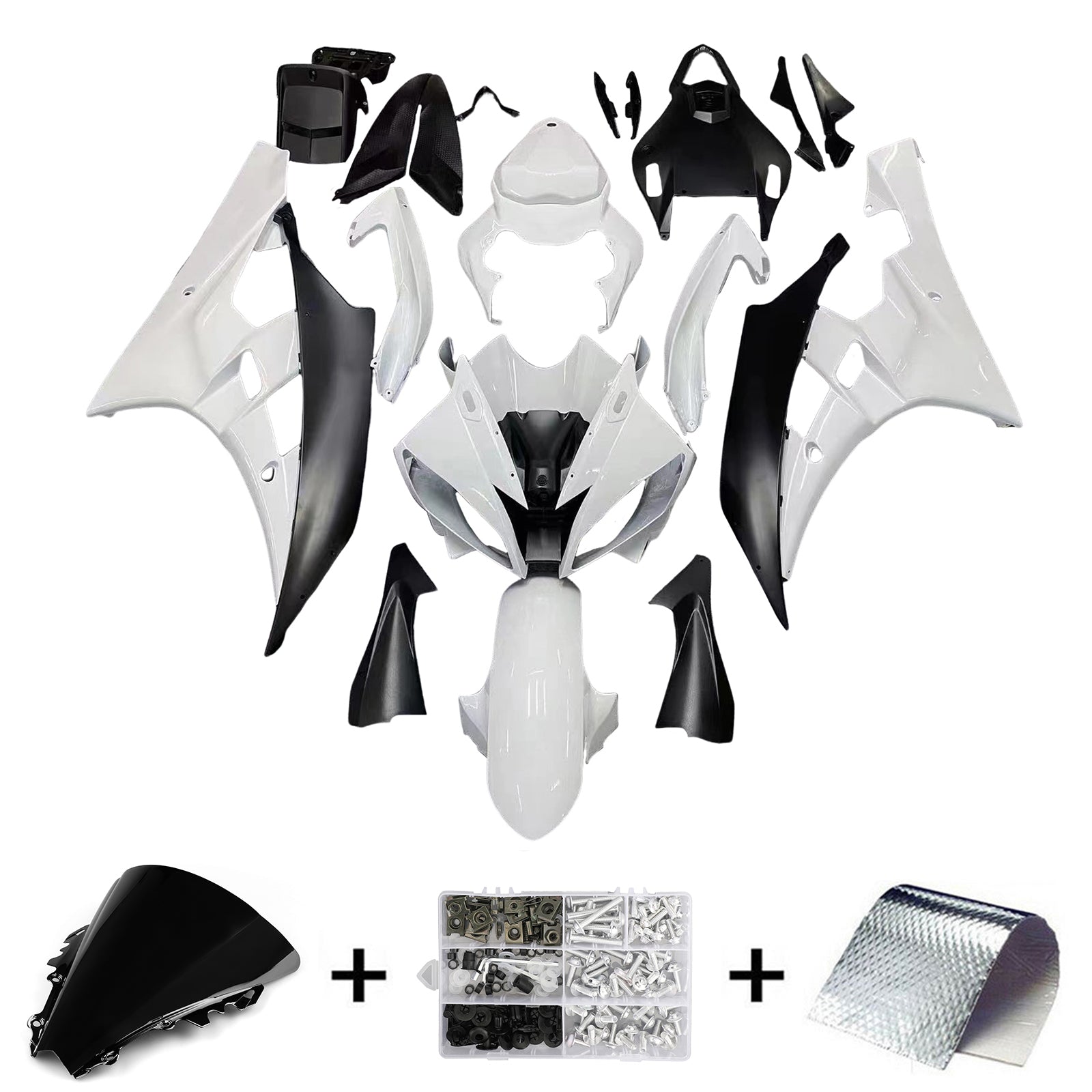 Injection Fairing Kit Bodywork Plastic ABS fit For Yamaha YZF 600 R6 2006-2007