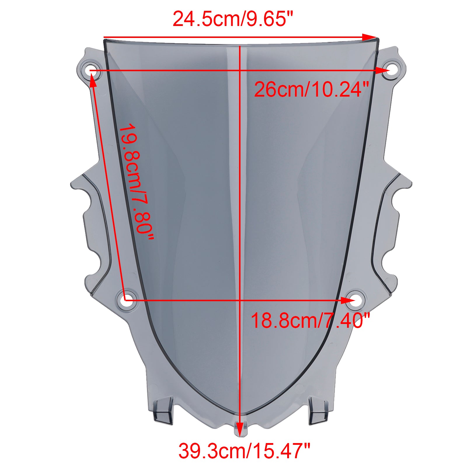 Pare-brise pour pare-brise YAMAHA YZF-R3 YZF-R25 2019-2025