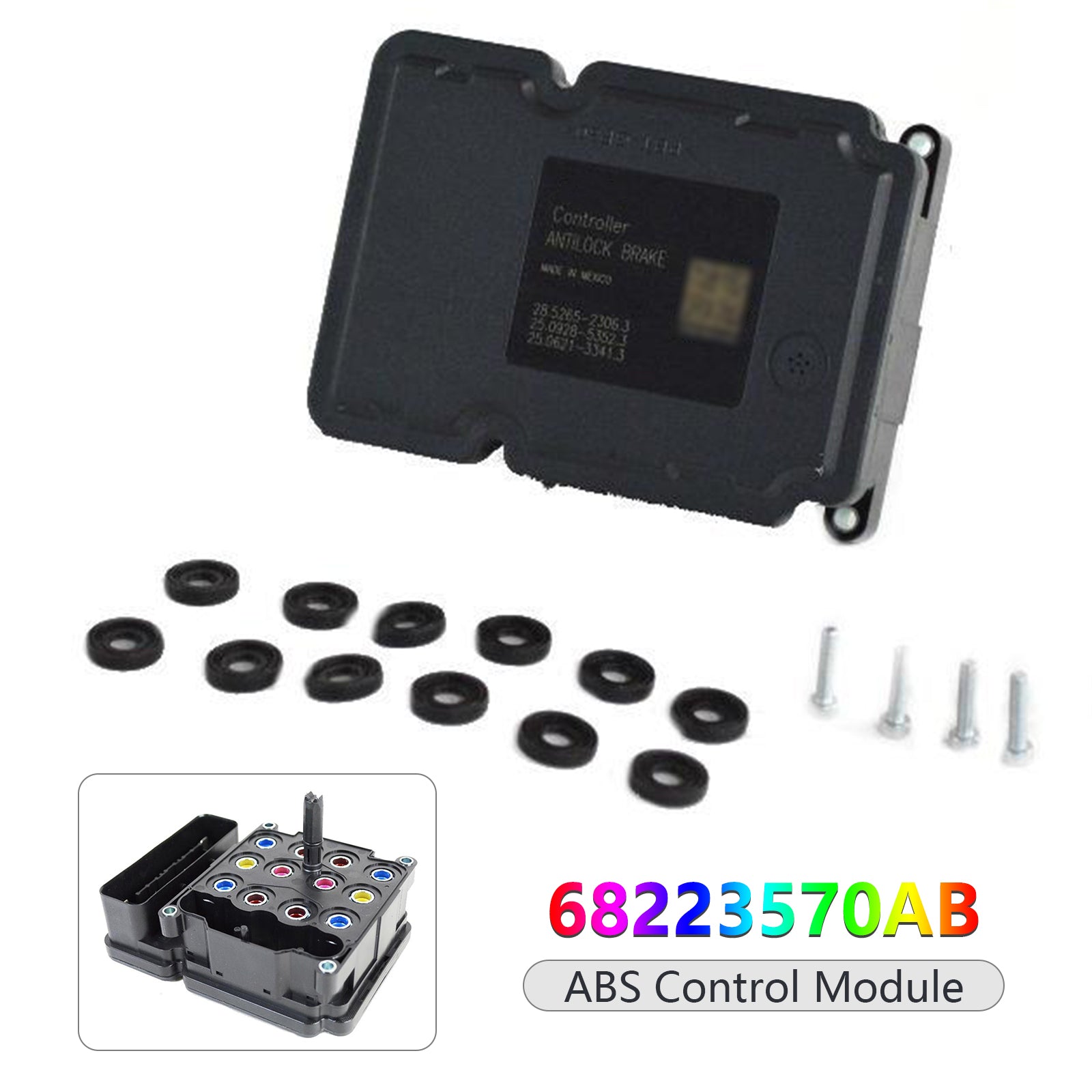 New 68223570AB ABS Control Module for Jeep Compass 2014-2016