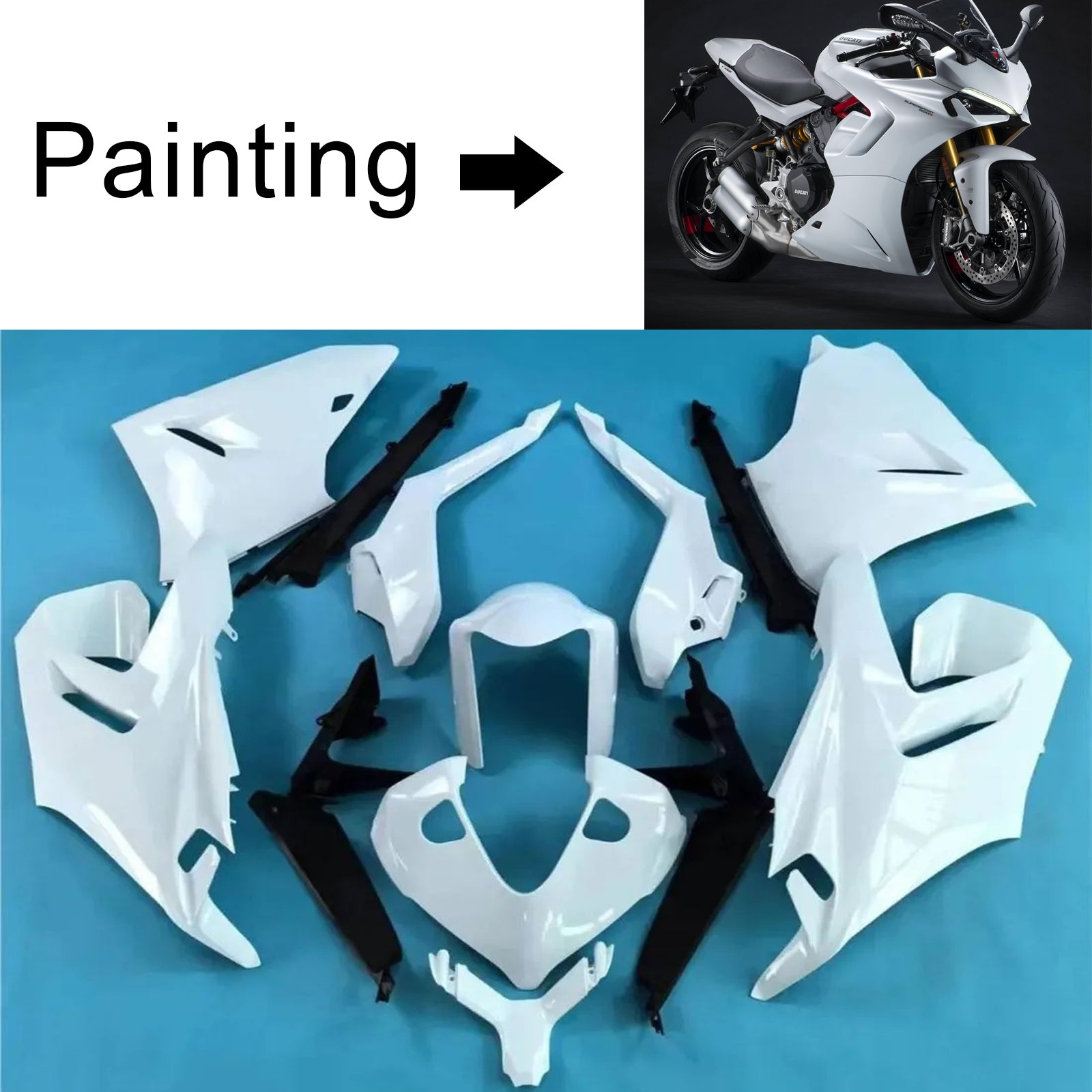 2021-2024 Ducati Supersport 950 950S Injection Fairing Kit Bodywork