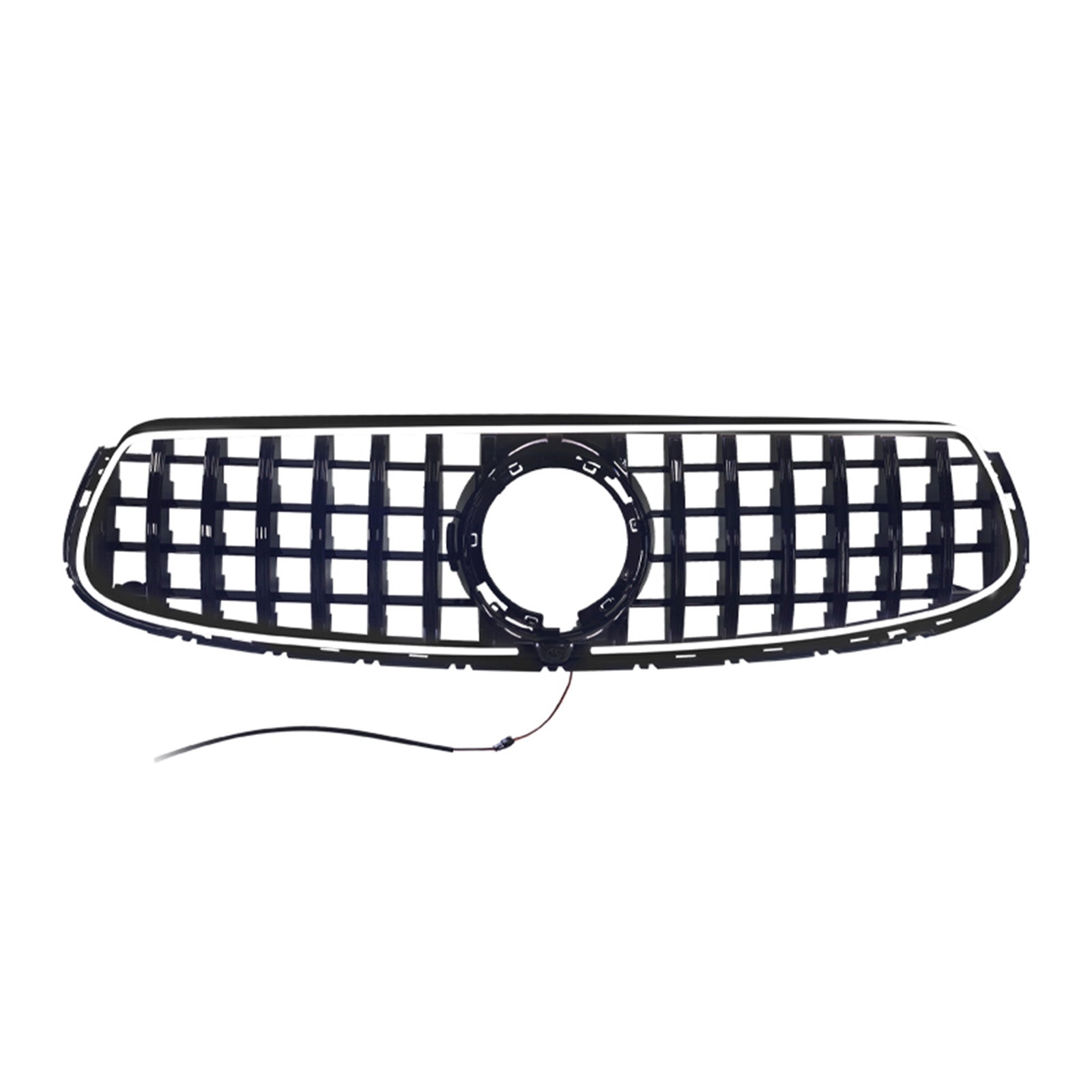 GT-Style Front Bumper Grille Fit Mercedes-Benz X253 GLC250 GLC300 2020-2022