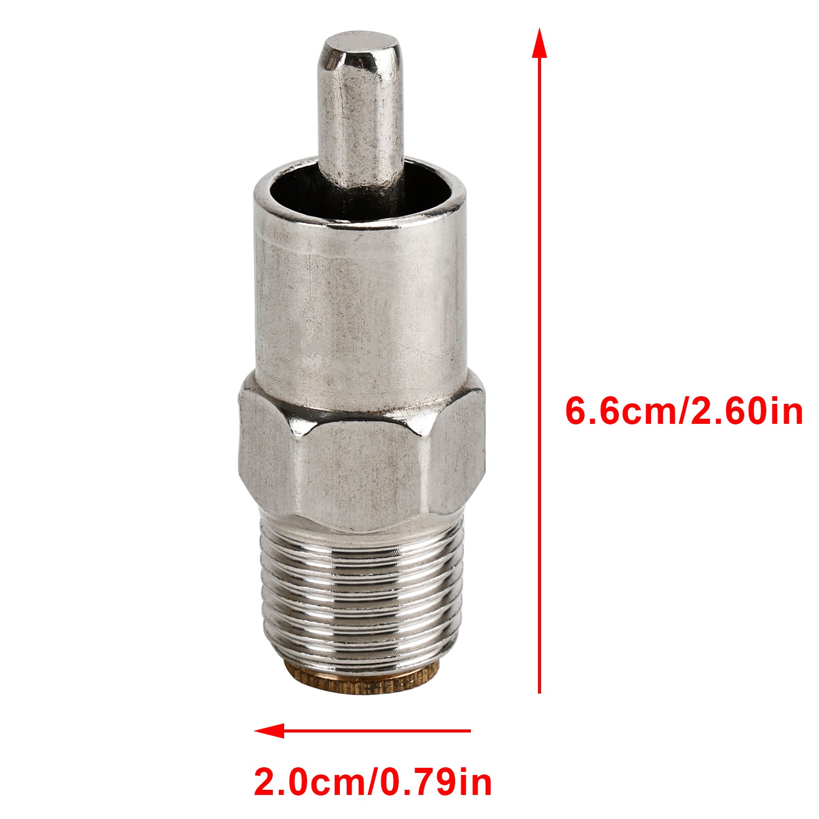 5 stk rustfritt stål kobberhette 1/2" NPT automatisk grisenipple drikkevann