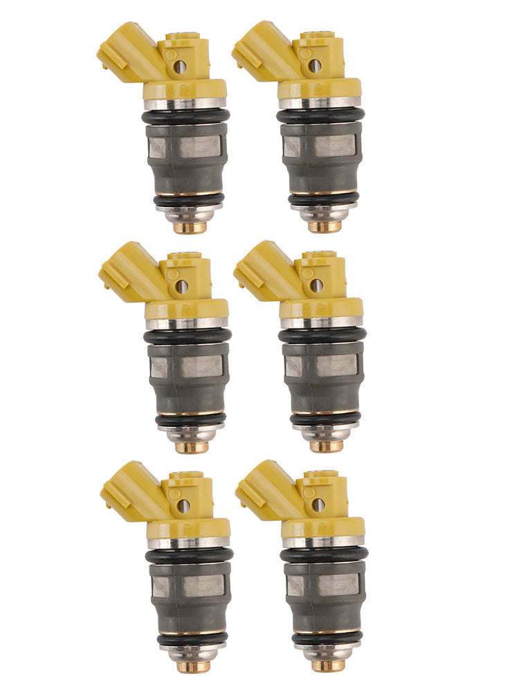 6pcs injecteur de carburant 1001-87091 Fit Denso 650cc Fit Toyota Supra JZA80 2JZGTE 2JZ