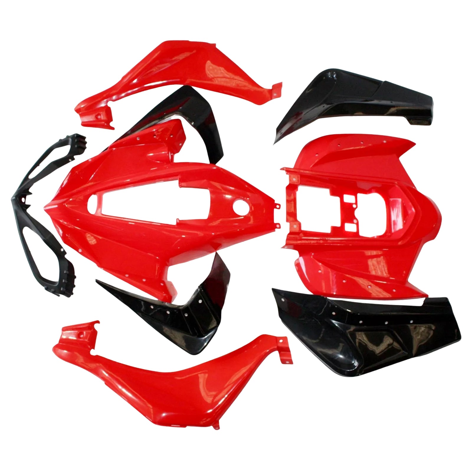 Kit de garde-boue de carénage en plastique pour 110cc 125cc Mars Sport Quad Dirt Bike ATV rouge