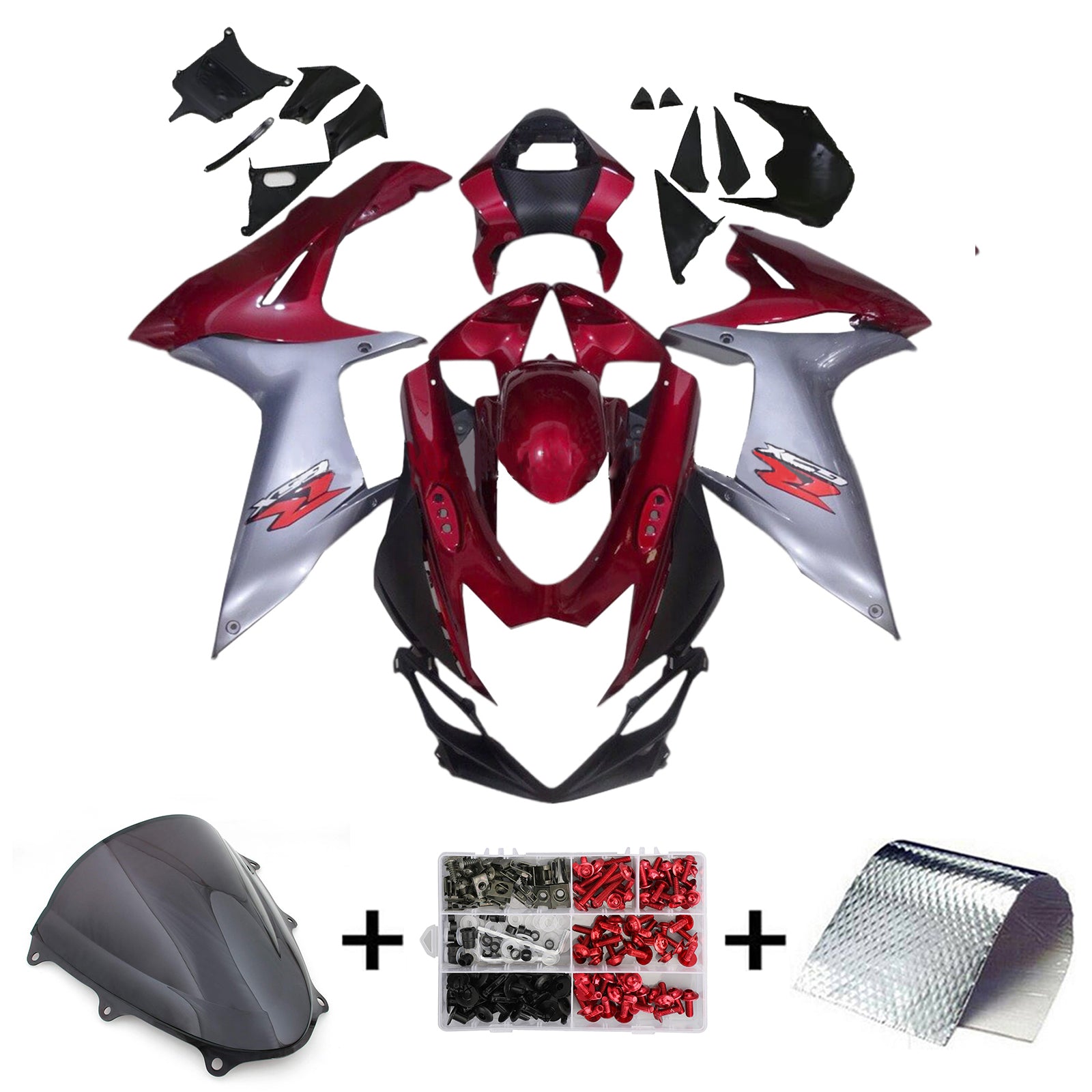 2011-2024 Suzuki GSXR 600/750 K11 Amotopart Injection Fairing Kit Bodywork Plastic ABS #101