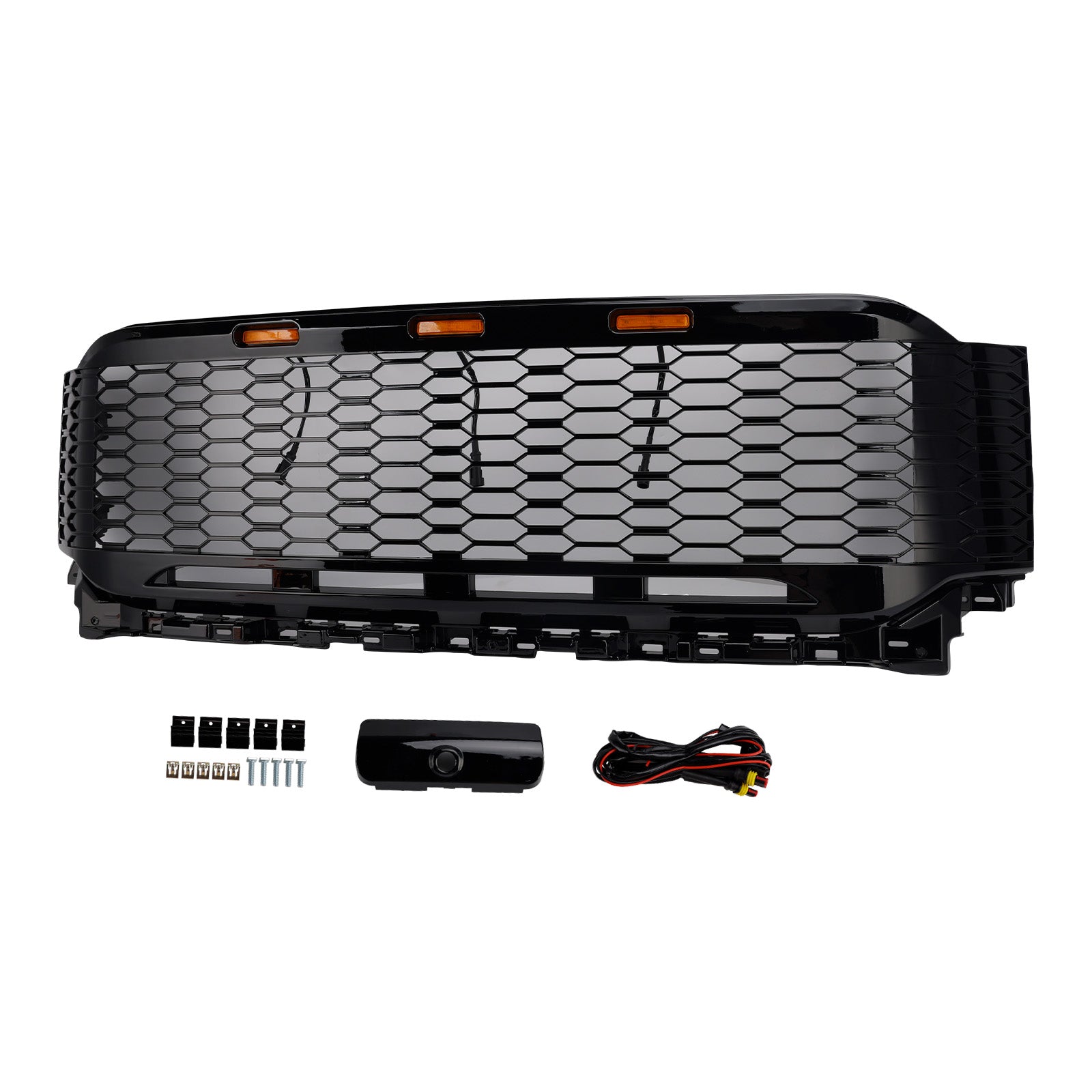Grille de pare-chocs avant ABS de remplacement pour Ford F150 Raptor 2021 – 2023 avec LED