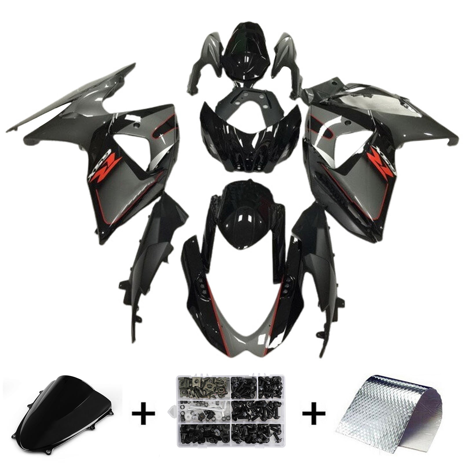 2009-2016 Suzuki GSXR1000 K9 Injection Fairing Kit Bodywork Plastic ABS