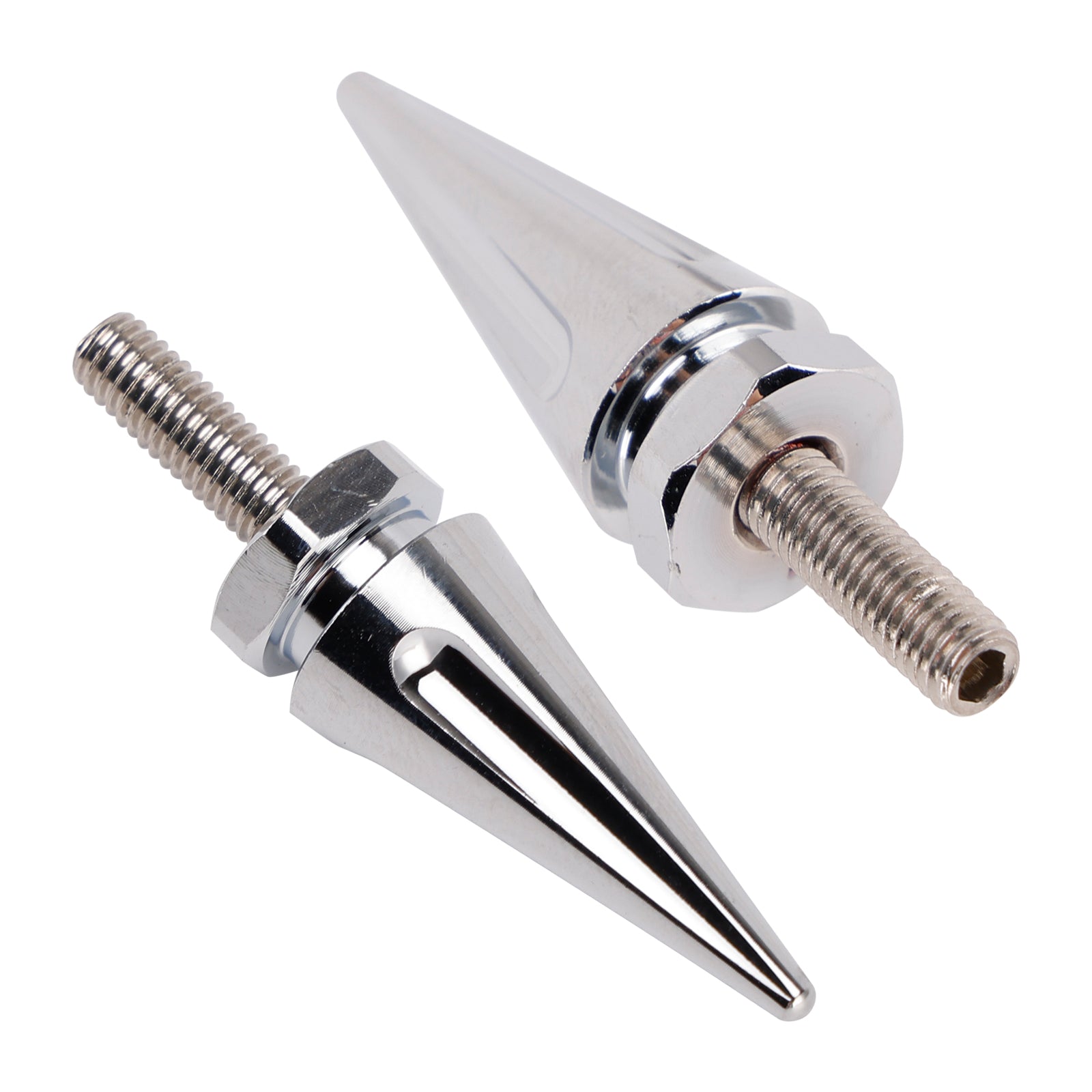 4x zilveren spikes voorruitkuipbouten voor Touring Road Glide FLTR 2015 - 2025