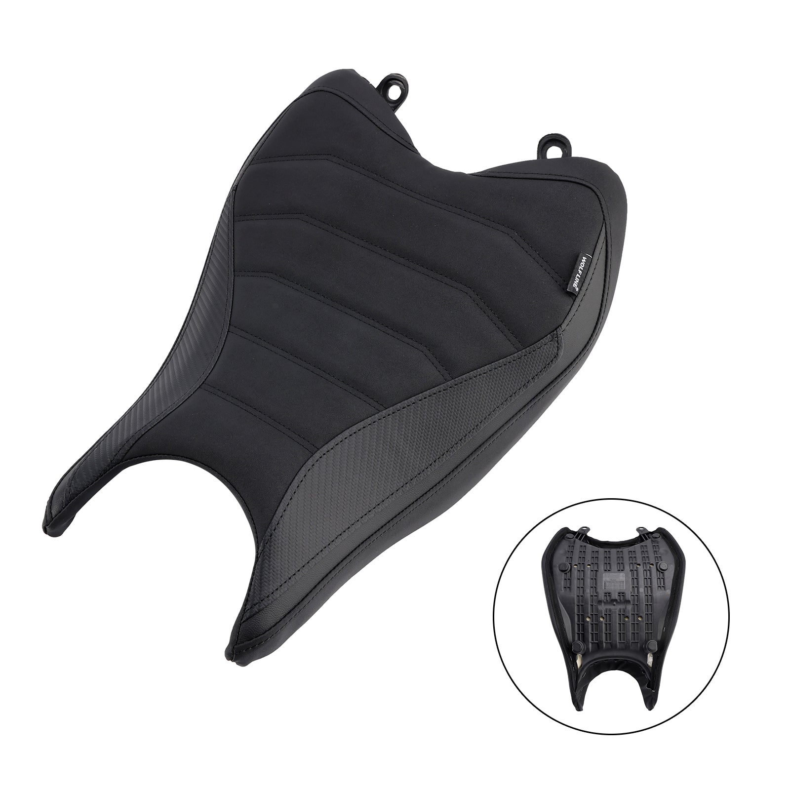 2024-2025 Triumph Daytona 660 Asiento delantero Raider Cojín del conductor Parte superior de poliuretano