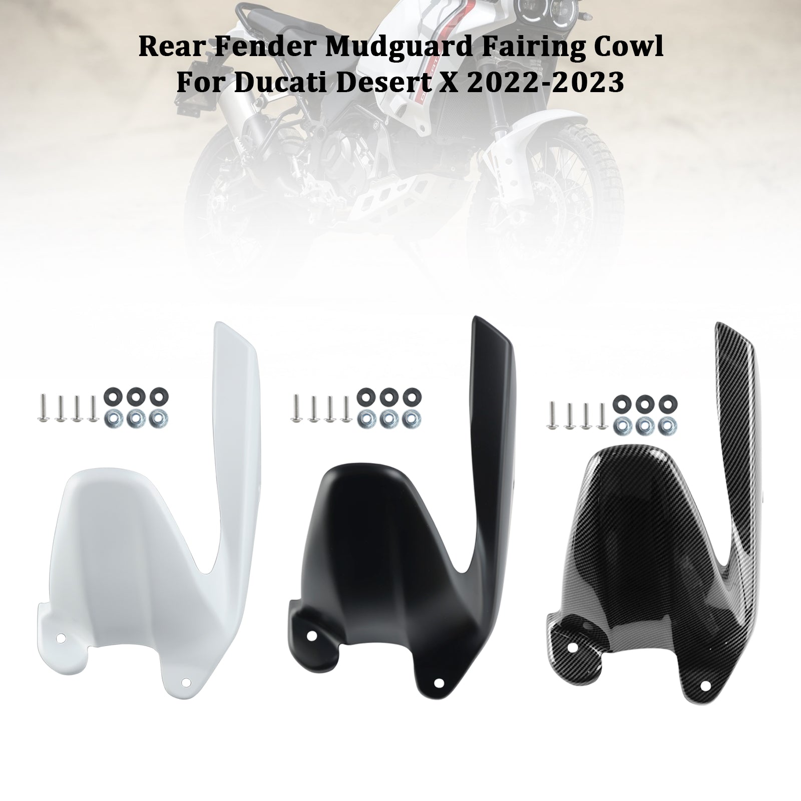 Capot de carénage de garde-boue arrière Ducati Desert X 2022-2023