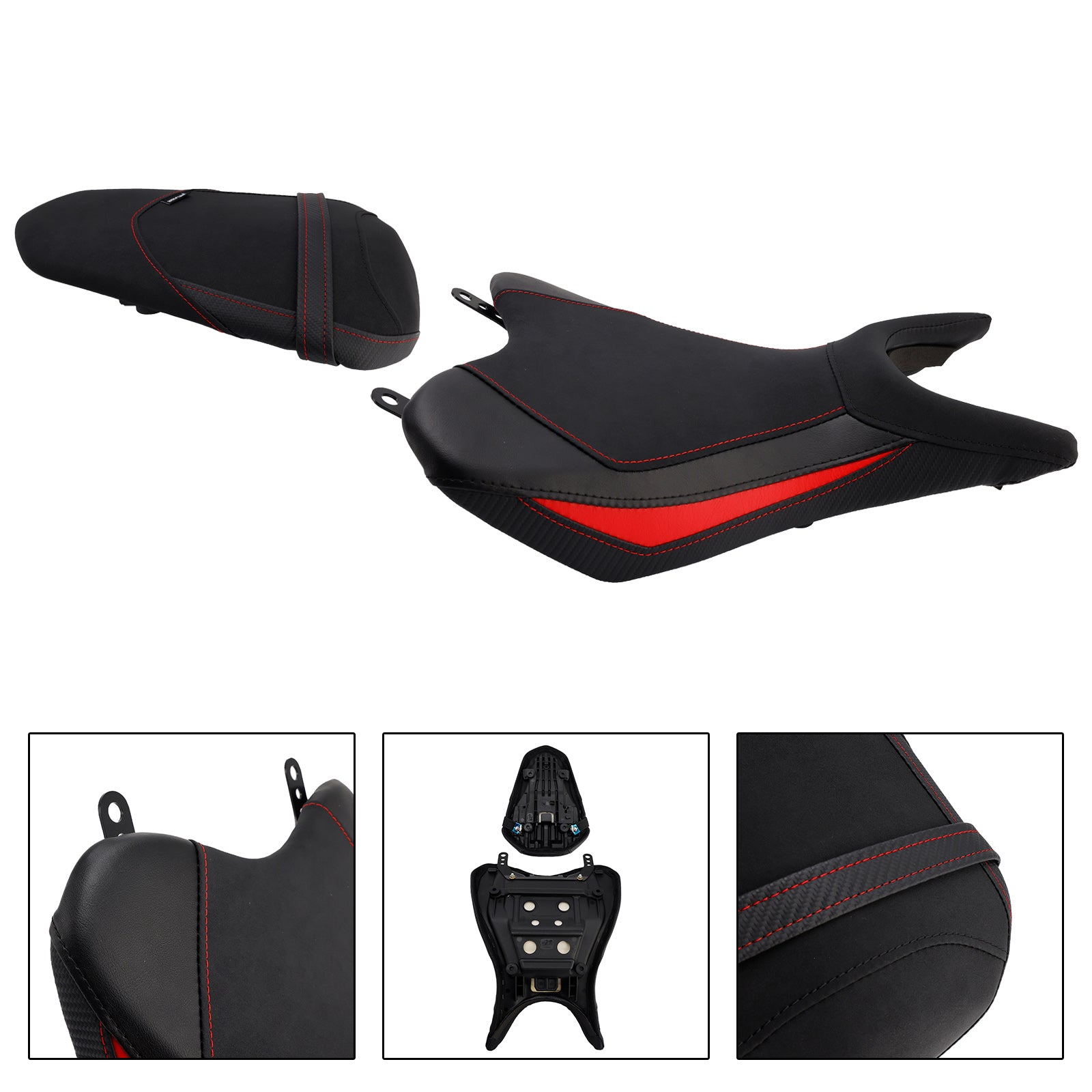 Driver&Passenger Seat Rear Cushion Red For Yamaha Yzf-R3 2025- Mt-03 2025-