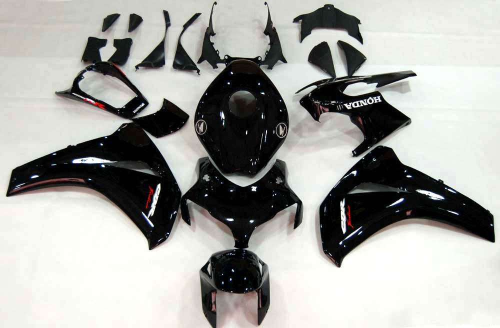 Kit de carénage tout noir Honda CBR1000RR 2008-2011 générique