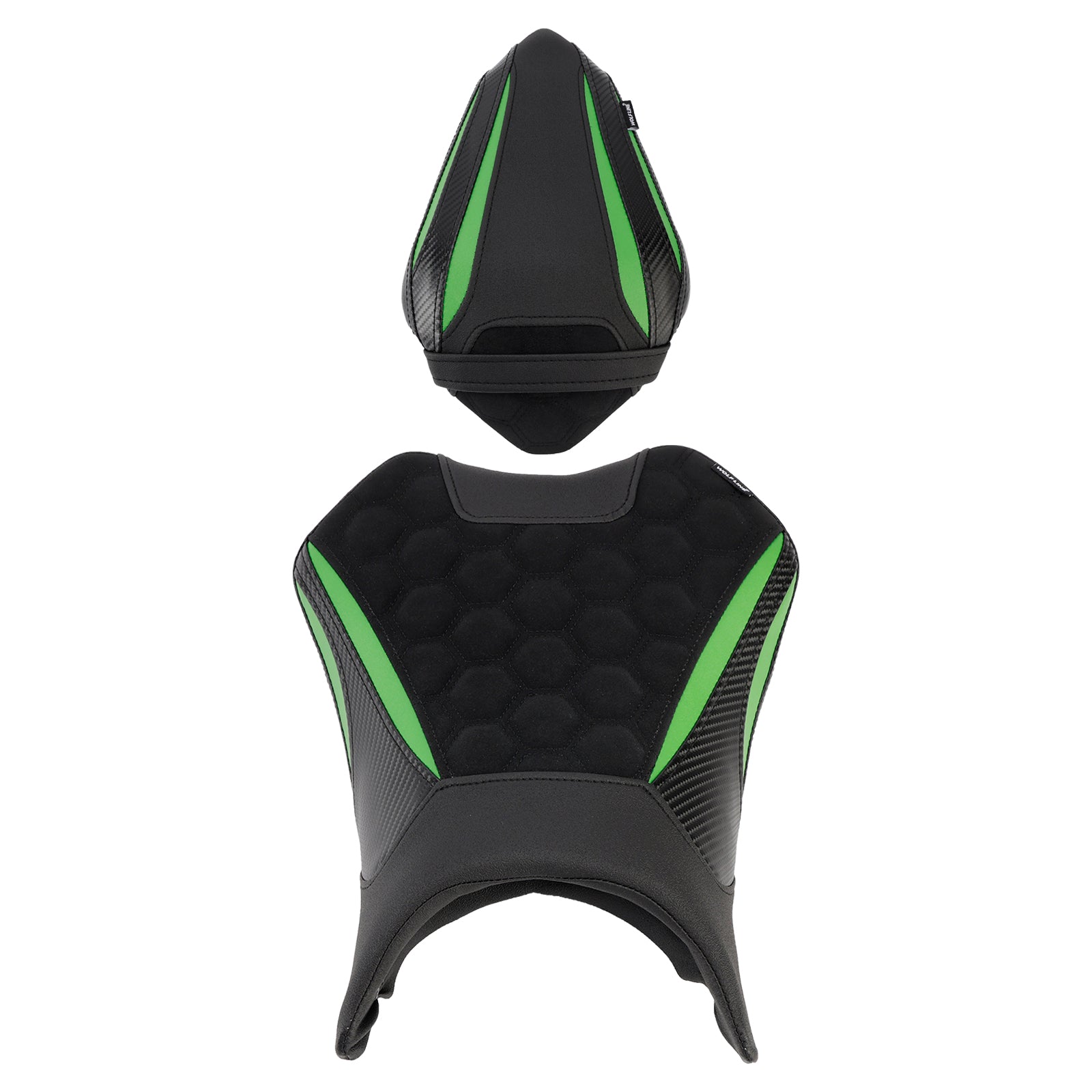 Front&Rear Raider Passenger Cushion Kit Black2 For Kawasaki Ninja 500 Z500 24-25